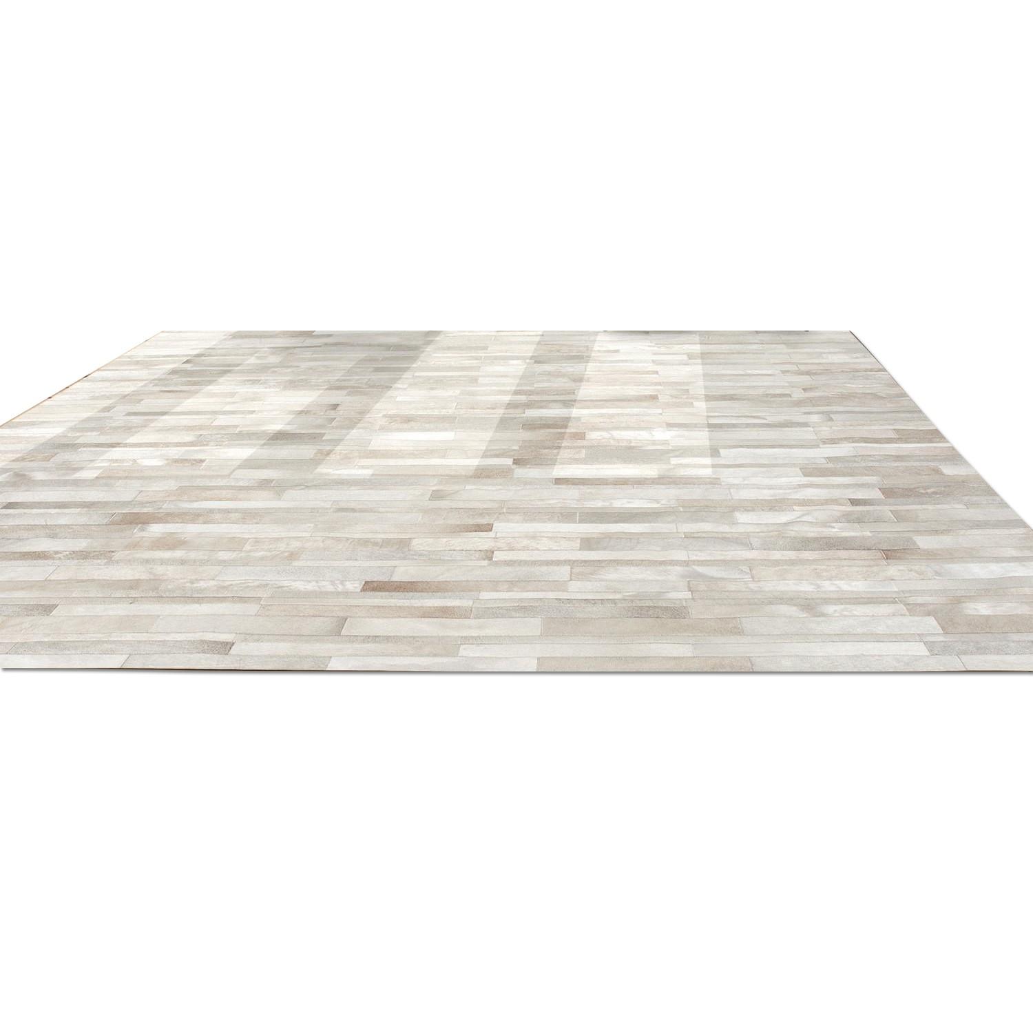 Oversize Cowhide Patch Rug - image-1