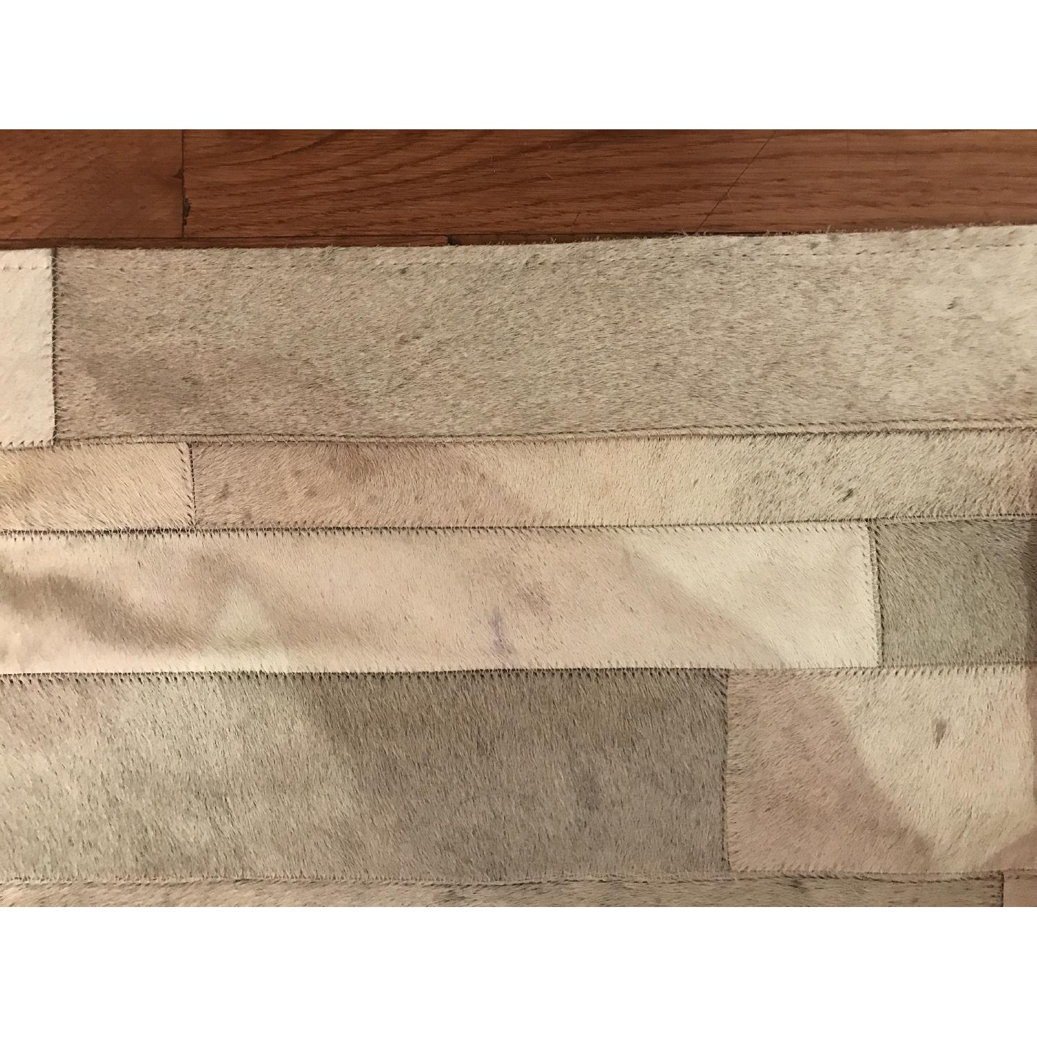 Oversize Cowhide Patch Rug - image-2