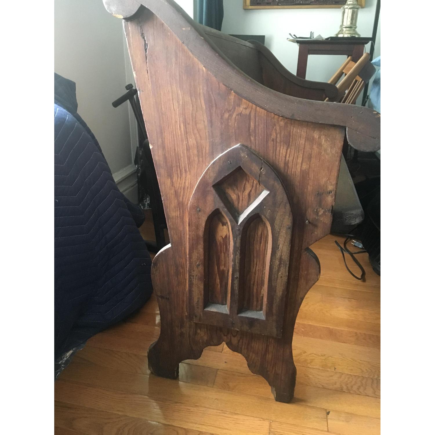 Wood Church Pew - image-2