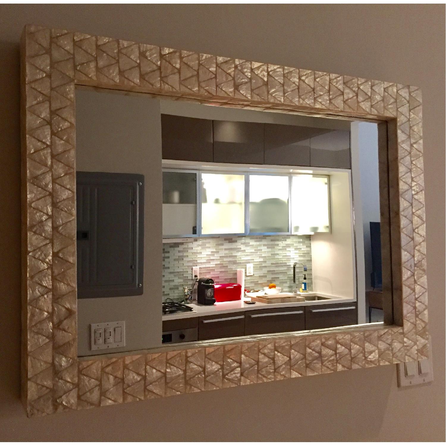 West Elm Parsons Capiz Wall Mirror - image-2