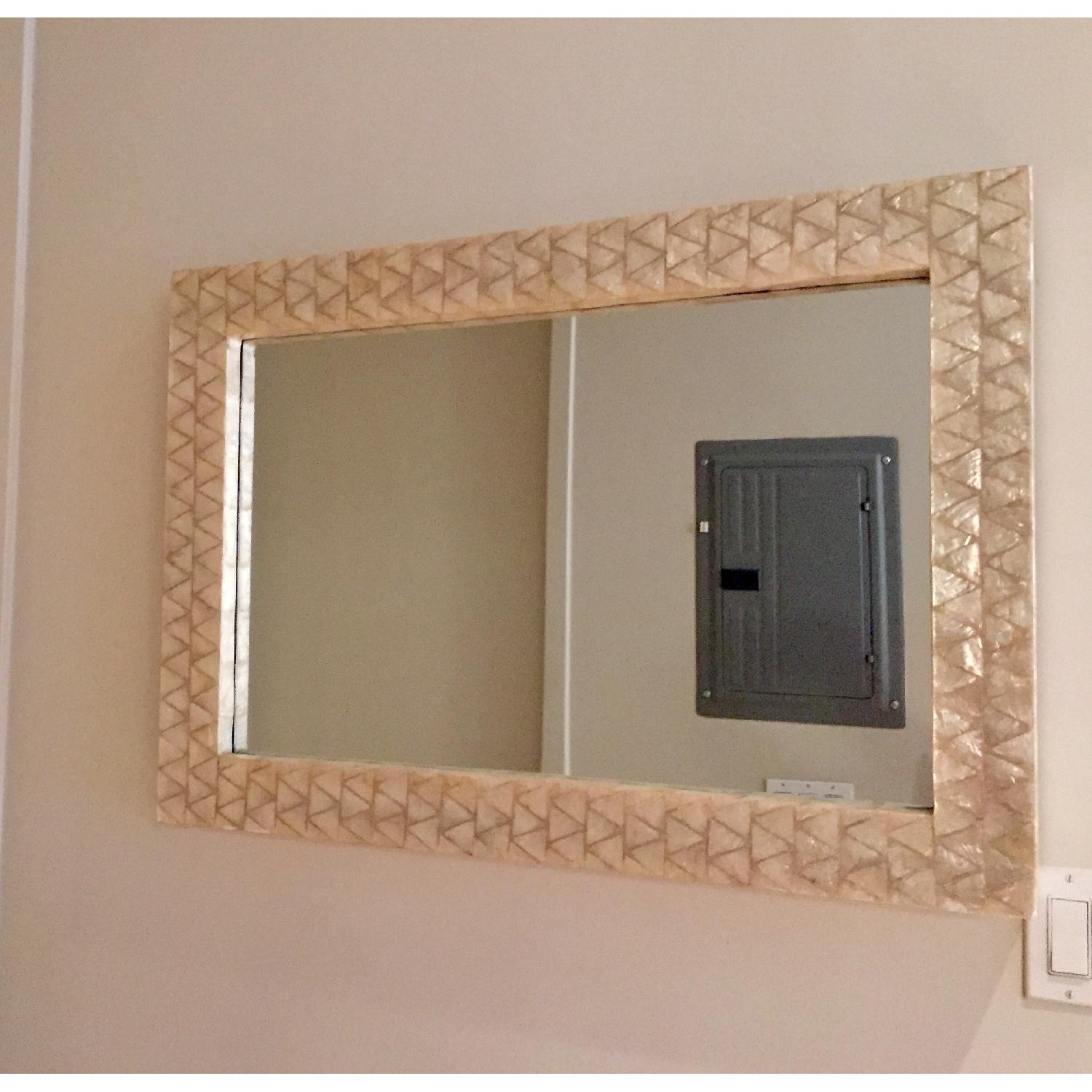 West Elm Parsons Capiz Wall Mirror - image-3