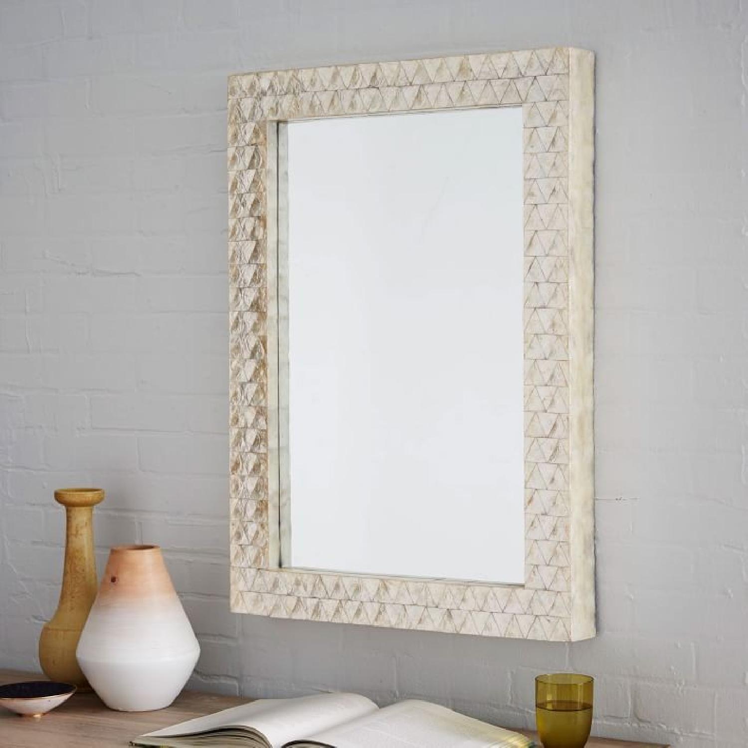 West Elm Parsons Capiz Wall Mirror - image-5