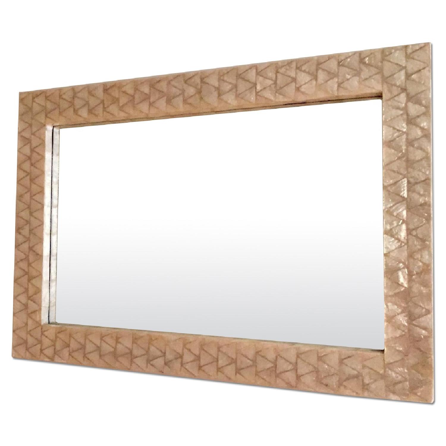 West Elm Parsons Capiz Wall Mirror - image-0