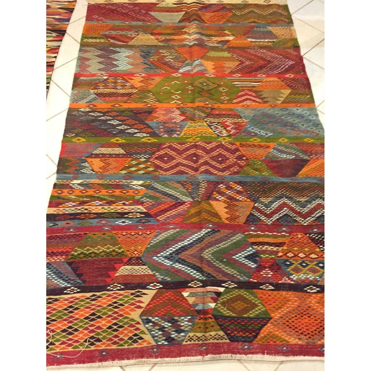 Antique Moroccan Zanafi Tribe Style Area Rug AptDeco