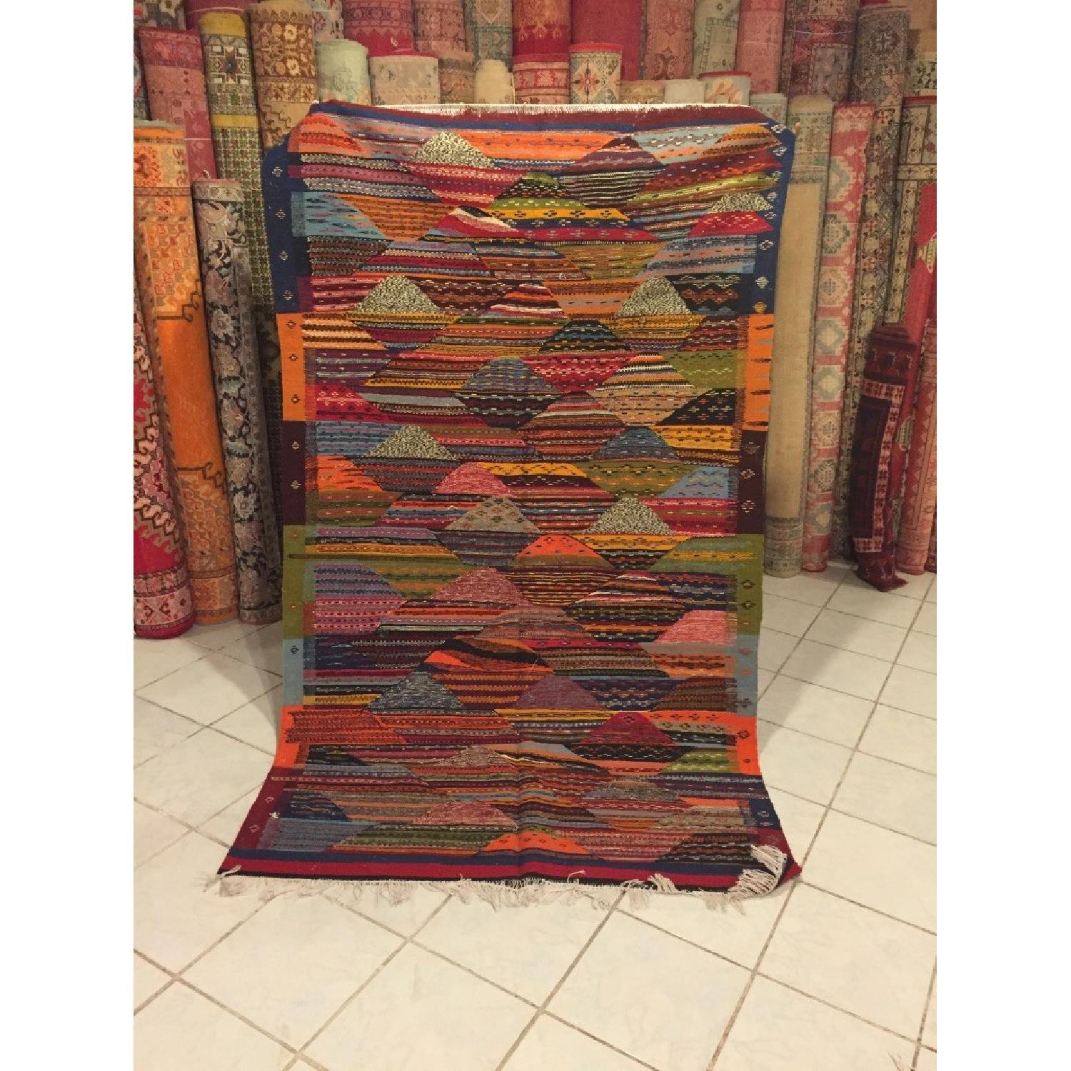 Antique Moroccan Zanafi Tribe Style Area Rug AptDeco