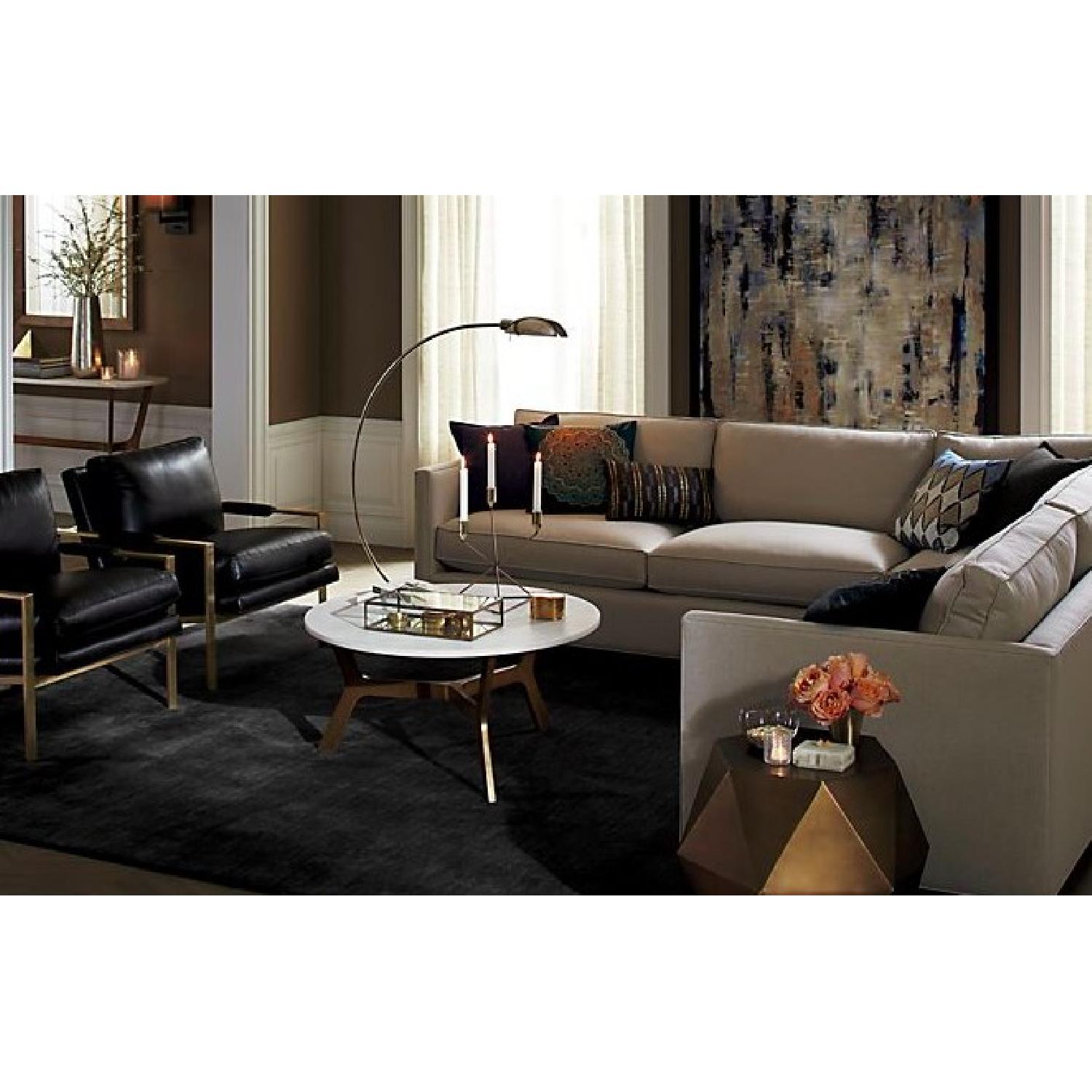 Crate & Barrel Lucida Side Table in Bronze - image-2