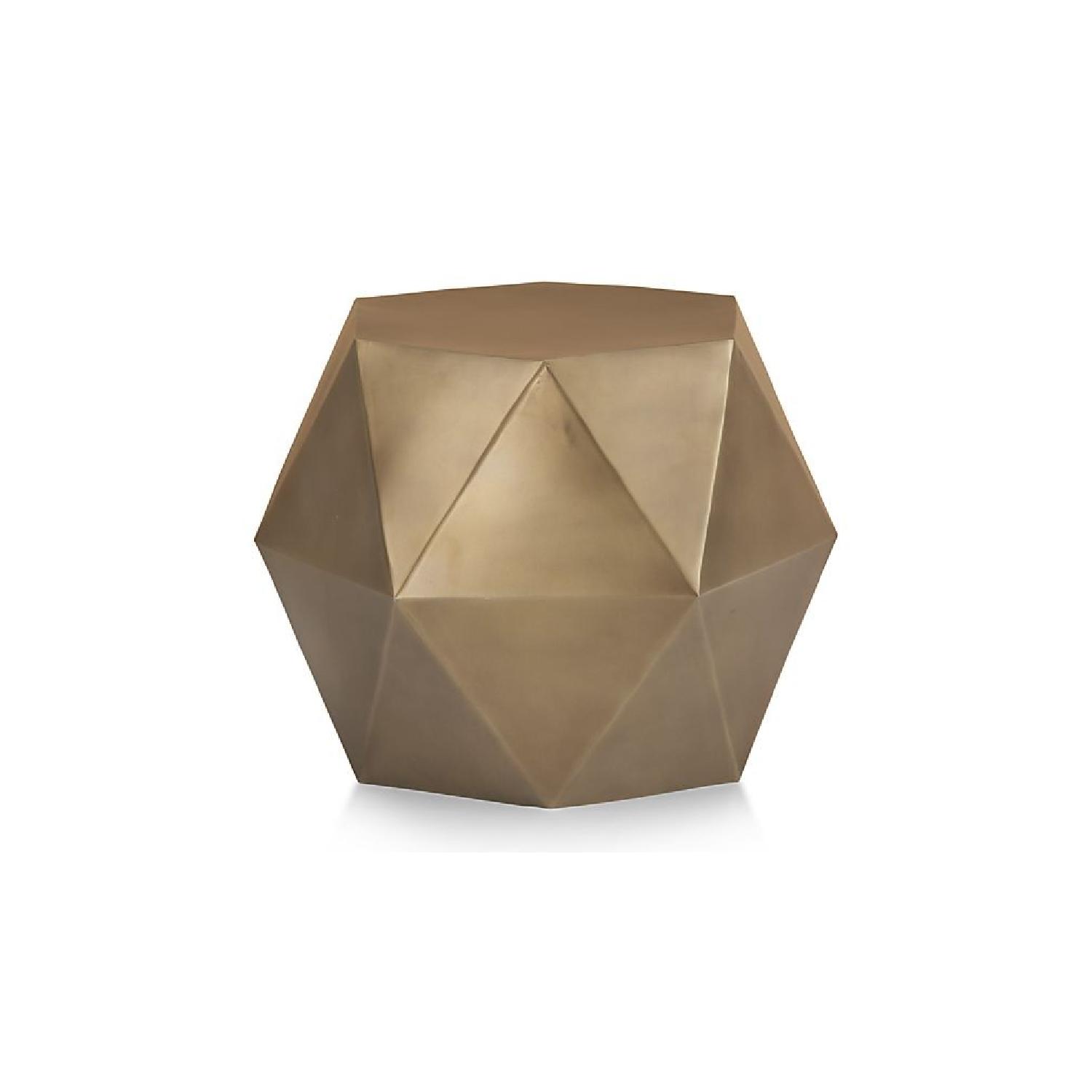 Crate & Barrel Lucida Side Table in Bronze - image-0