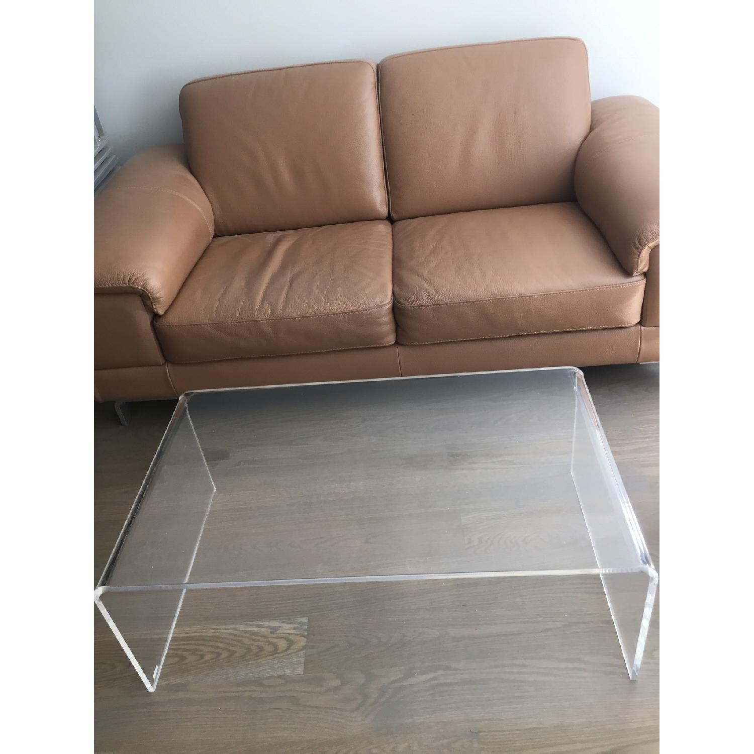 West Elm Lucite Cocktail Table - image-1