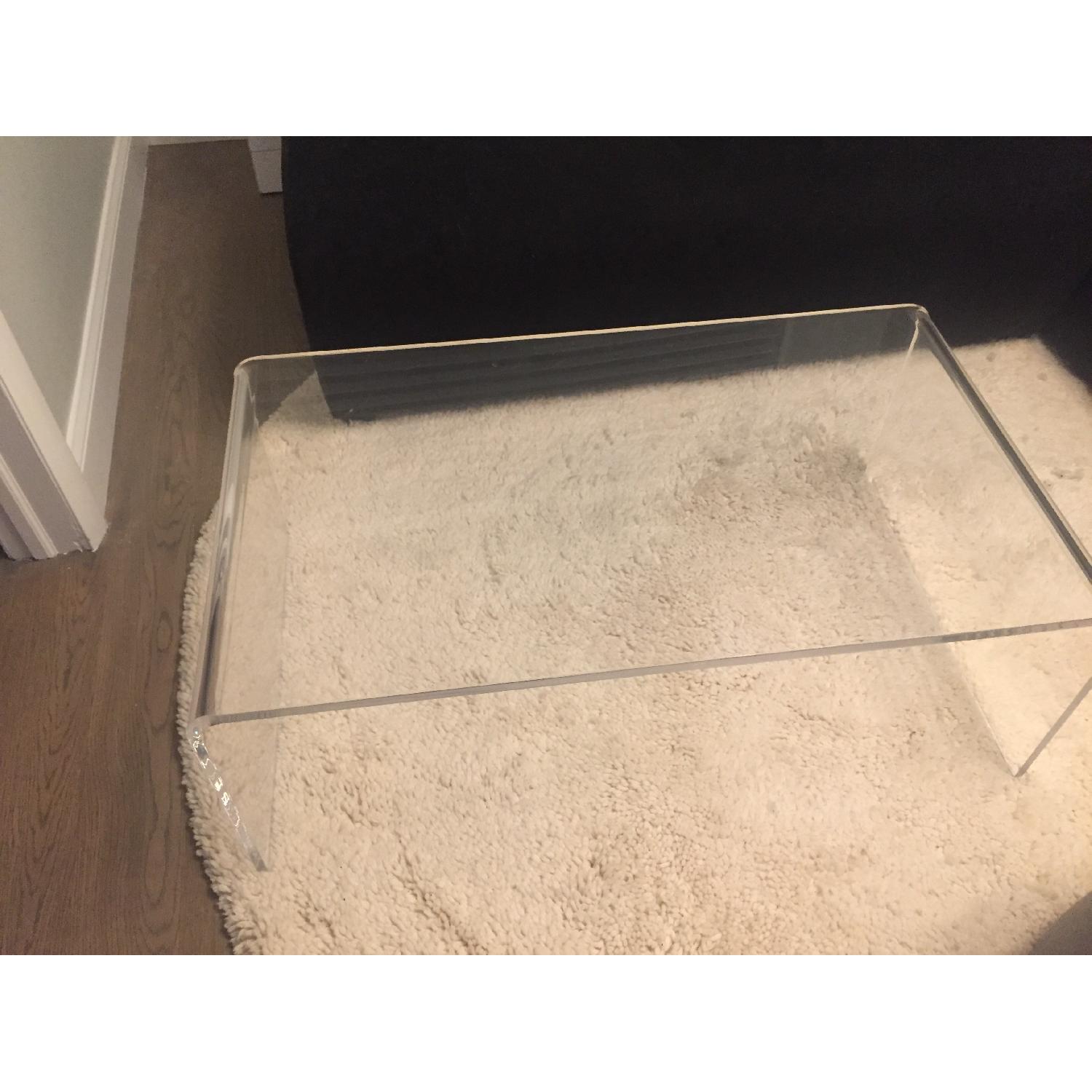 West Elm Lucite Cocktail Table - image-2