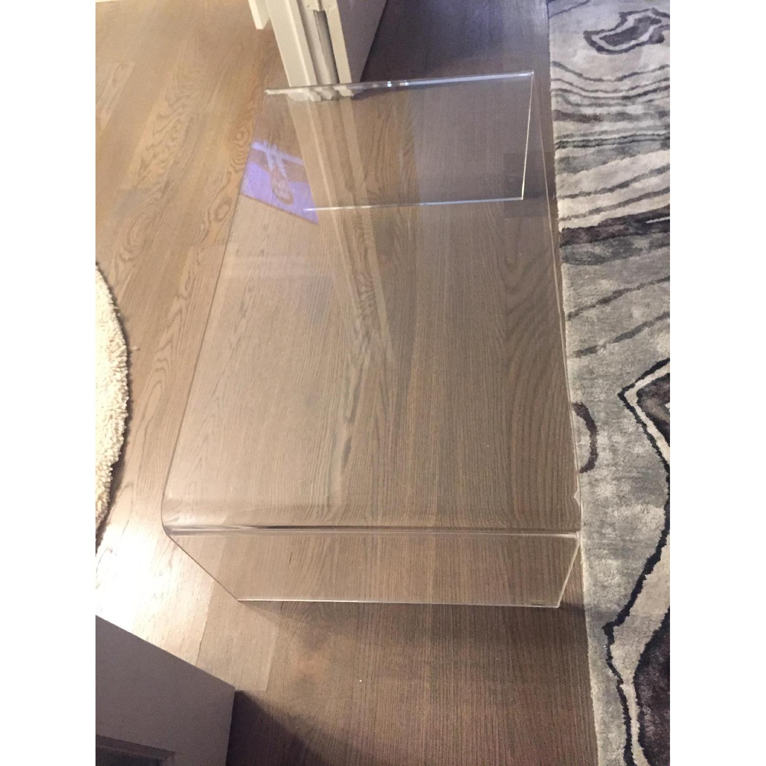 West Elm Lucite Cocktail Table - image-3