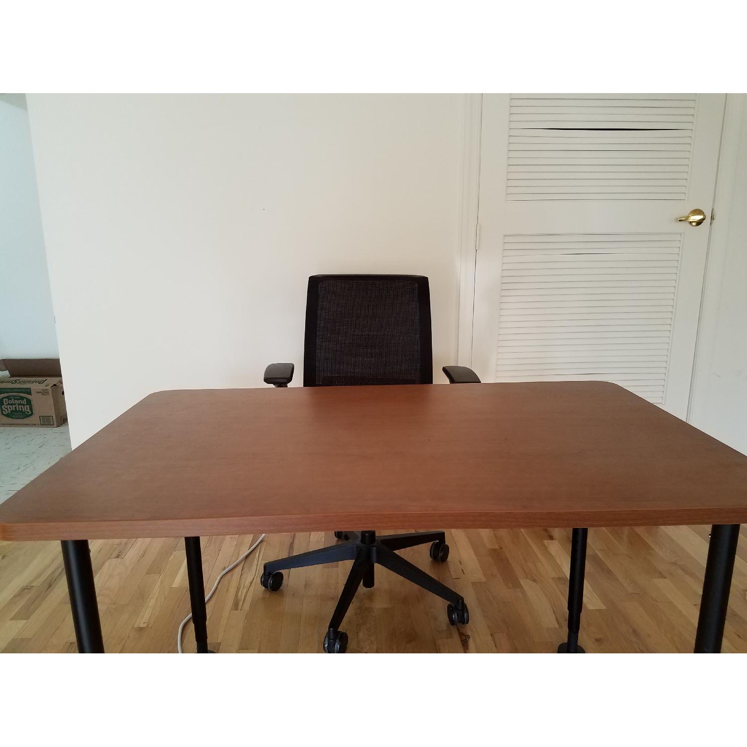 Wood Office Desk & Chair - image-3