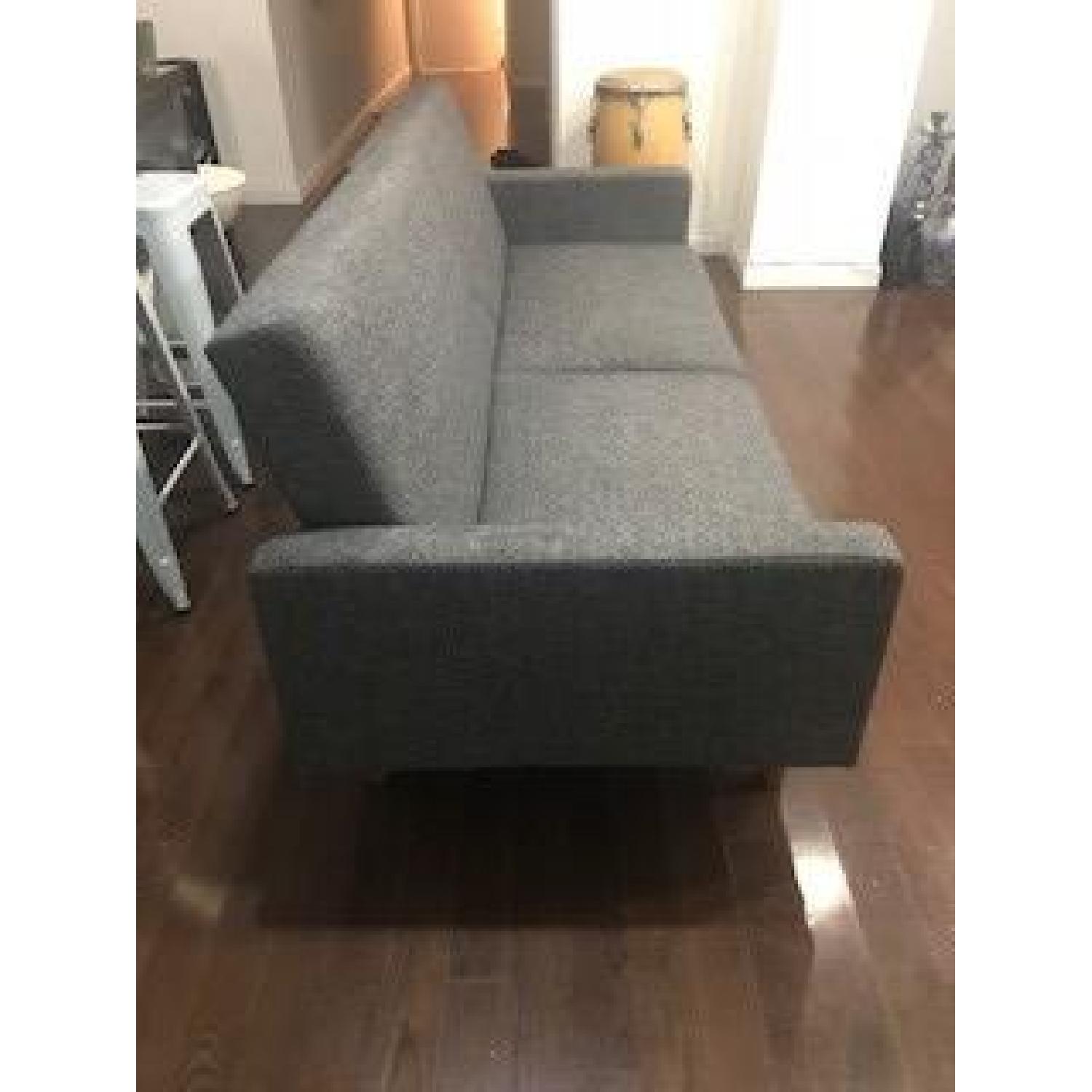 DHP Paxson Linen Convertible Sofa in Charcoal Gray - image-2