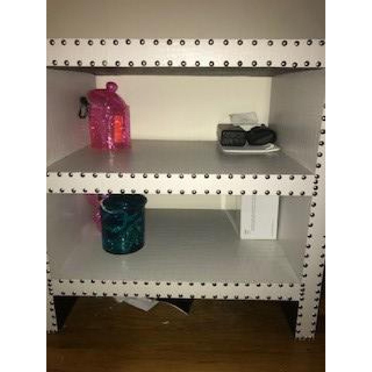 Safavieh Lacey Nailhead White Side Table - image-4