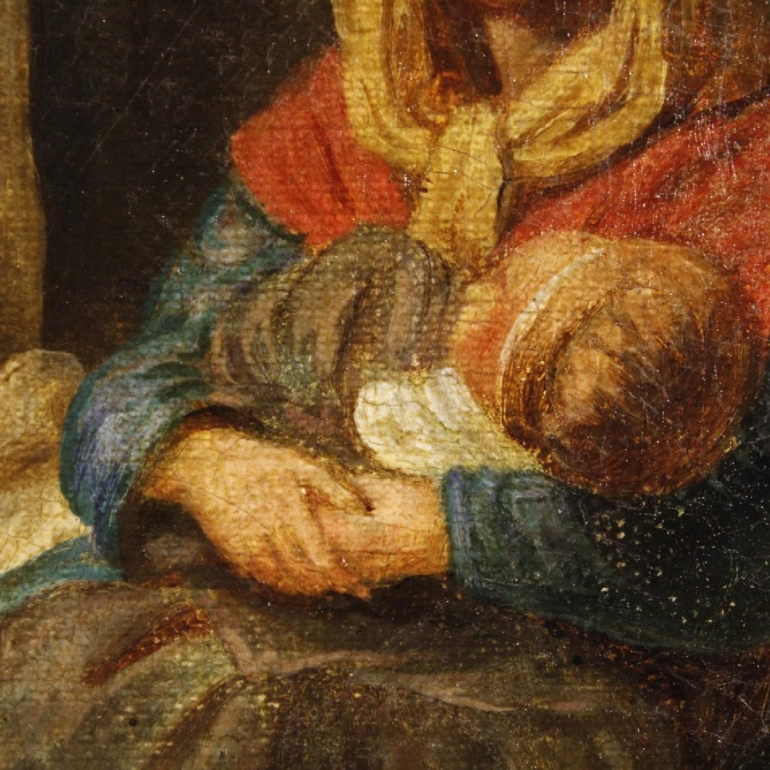 19th Century French Interior Scene Painting - image-11