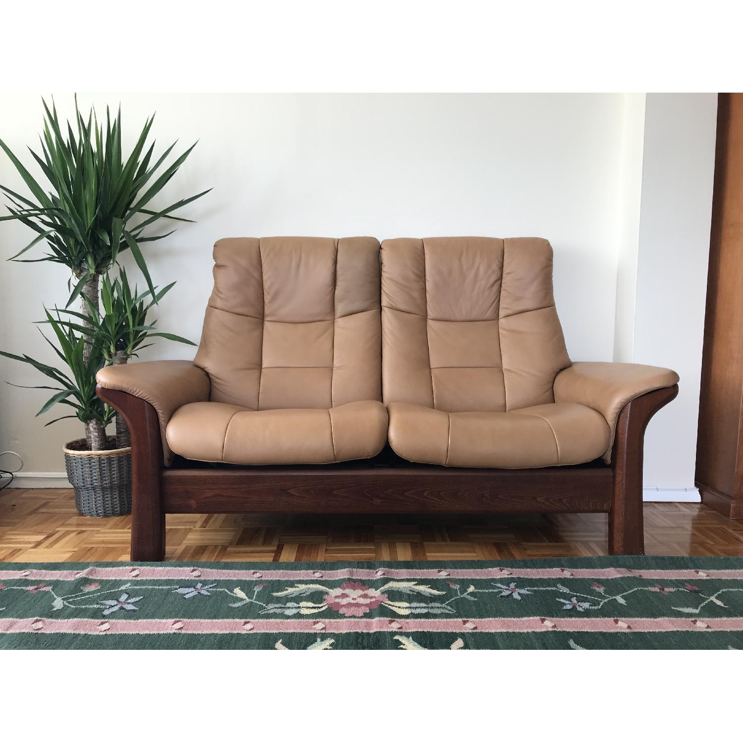 Ekornes Stressless Buckingham High Back 2 Seat Sofa AptDeco