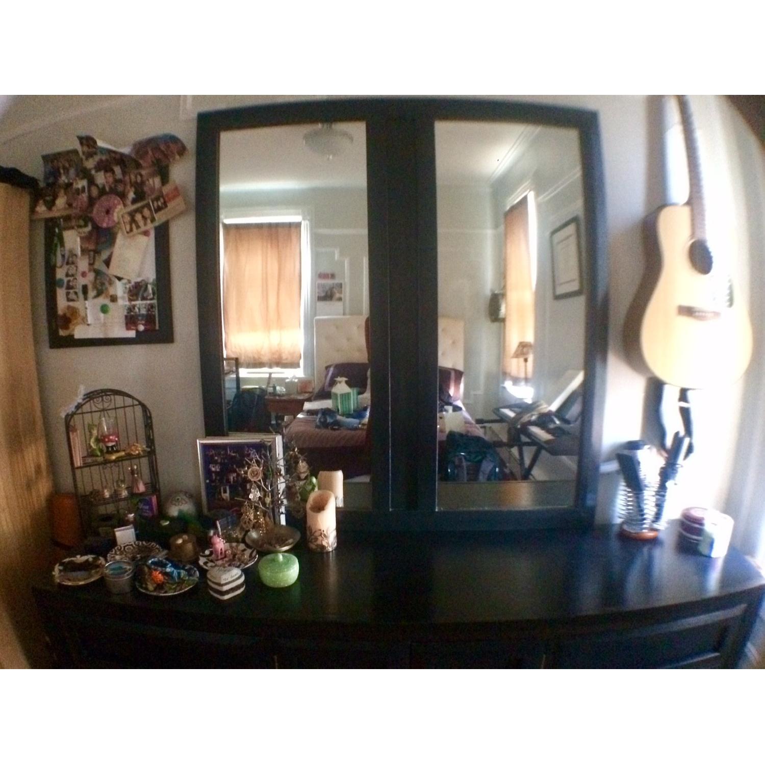 Thomasville 9 Drawer Black Dresser w/ Mirror - image-3