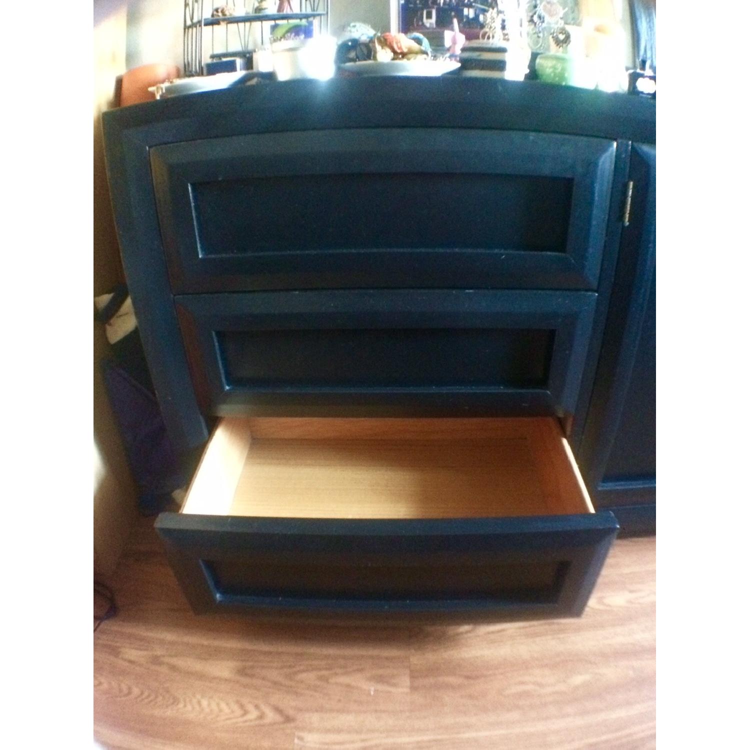 Thomasville 9 Drawer Black Dresser w/ Mirror - image-4