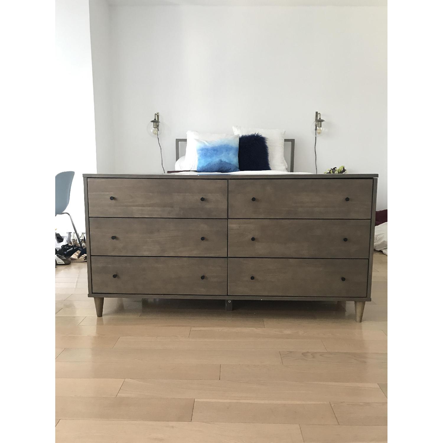 Vilas Light Charcoal 6 Drawer Dresser - image-1