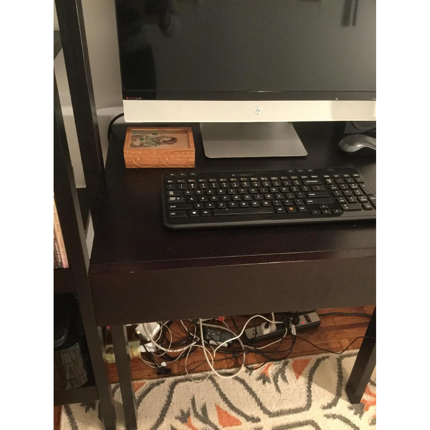 Crate & Barrel Sawyer Desk in Mocha AptDeco