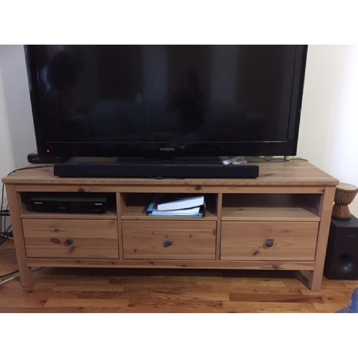 Ikea Hemnes Solid Pine Wood TV Stand - image-2