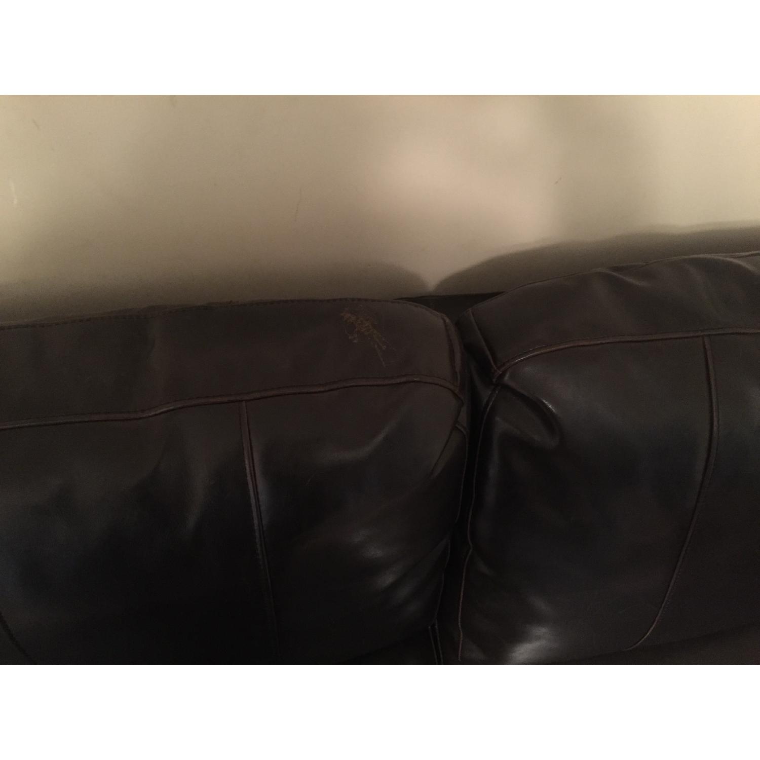 Jennifer Convertibles Leather Sleeper Sofa - image-3