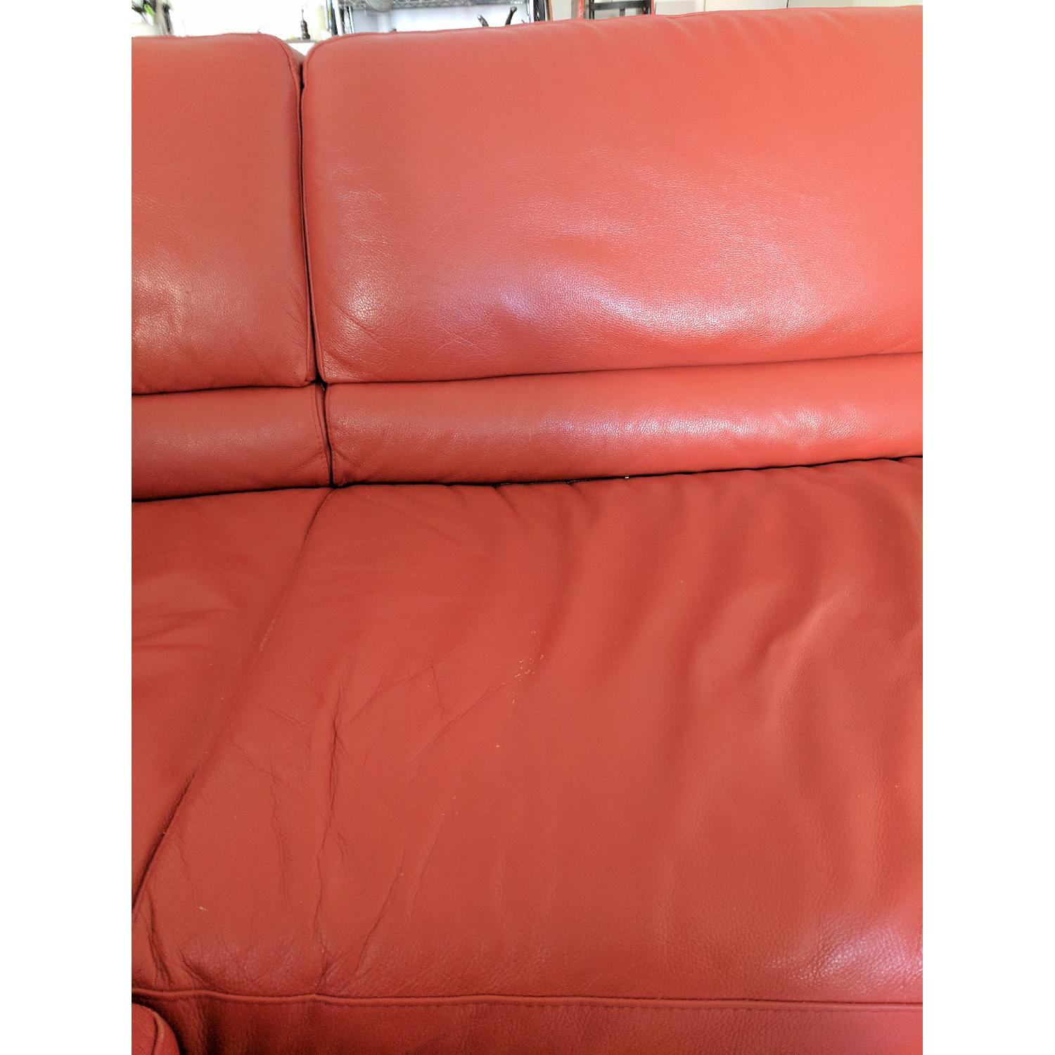 Modern Italian Leather 2-Piece Queen Sleeper Sectional Sofa - image-4