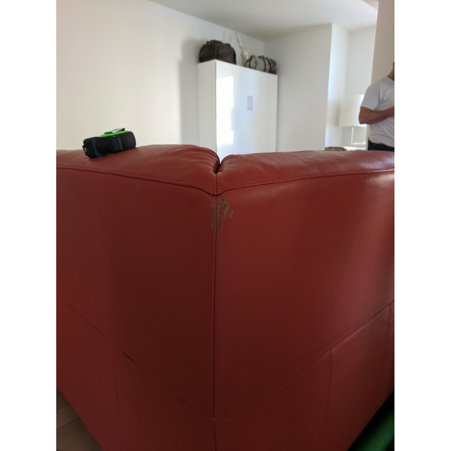 Modern Italian Leather 2-Piece Queen Sleeper Sectional Sofa - image-5