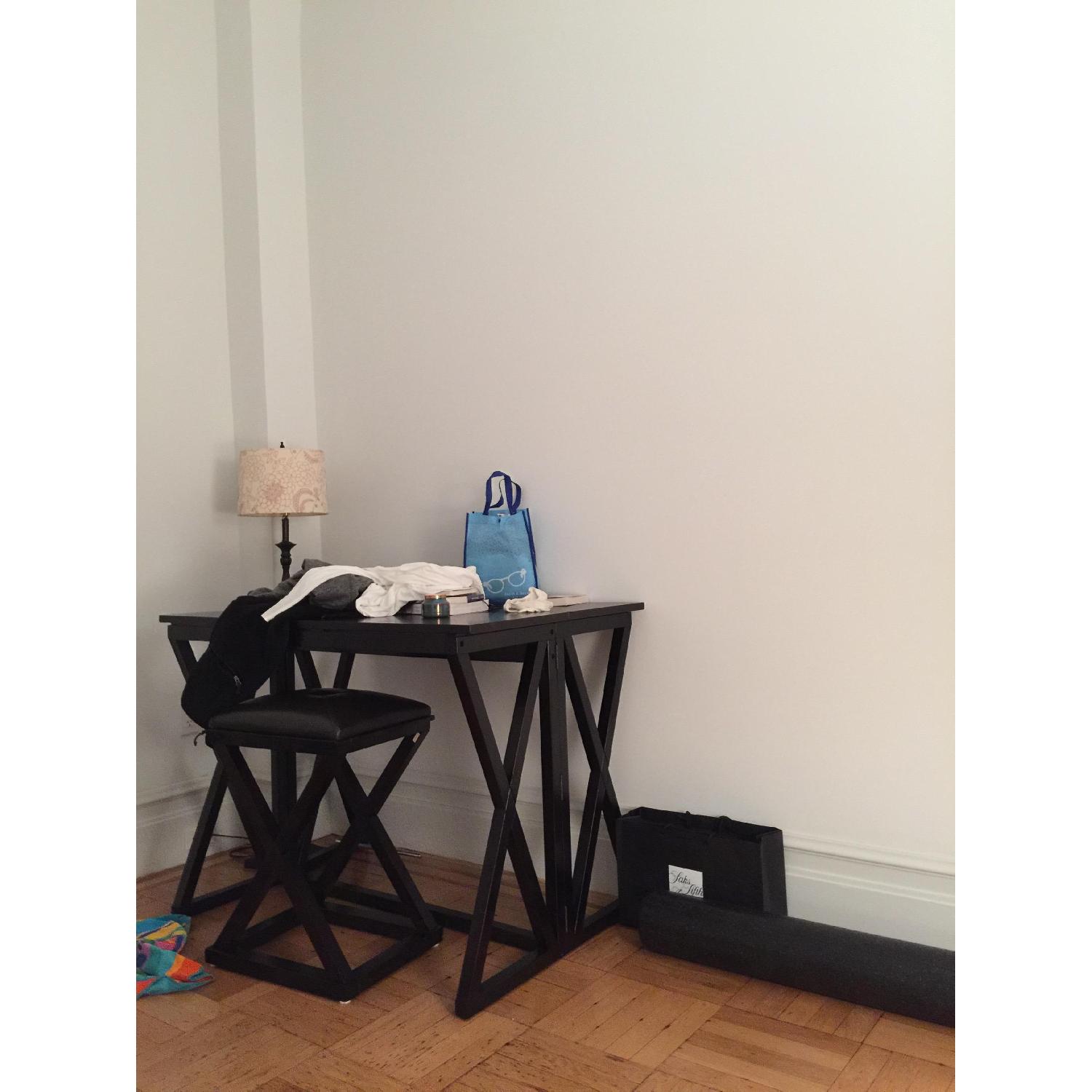 Z-Gallerie X-Base Expandable Counter-Height Table - image-8