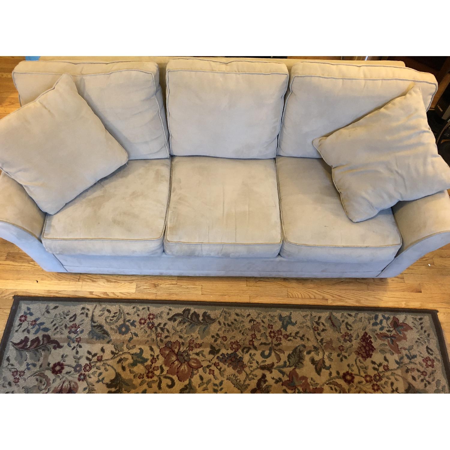 Raymour & Flanigan Sleeper Sofa & Matching Ottoman - image-2