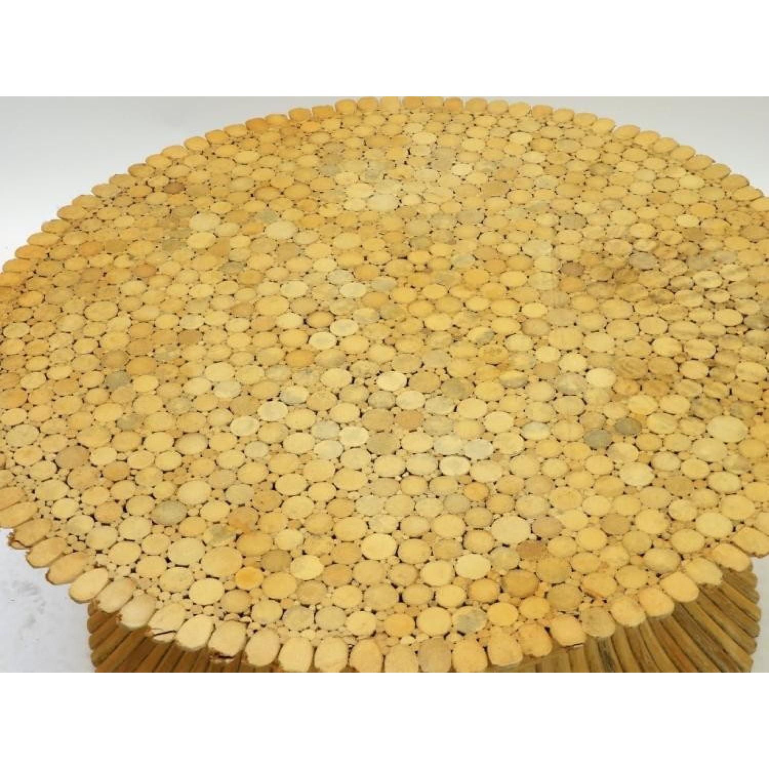 McGuire Bamboo Wheat Sheaf Coffee Table - image-1