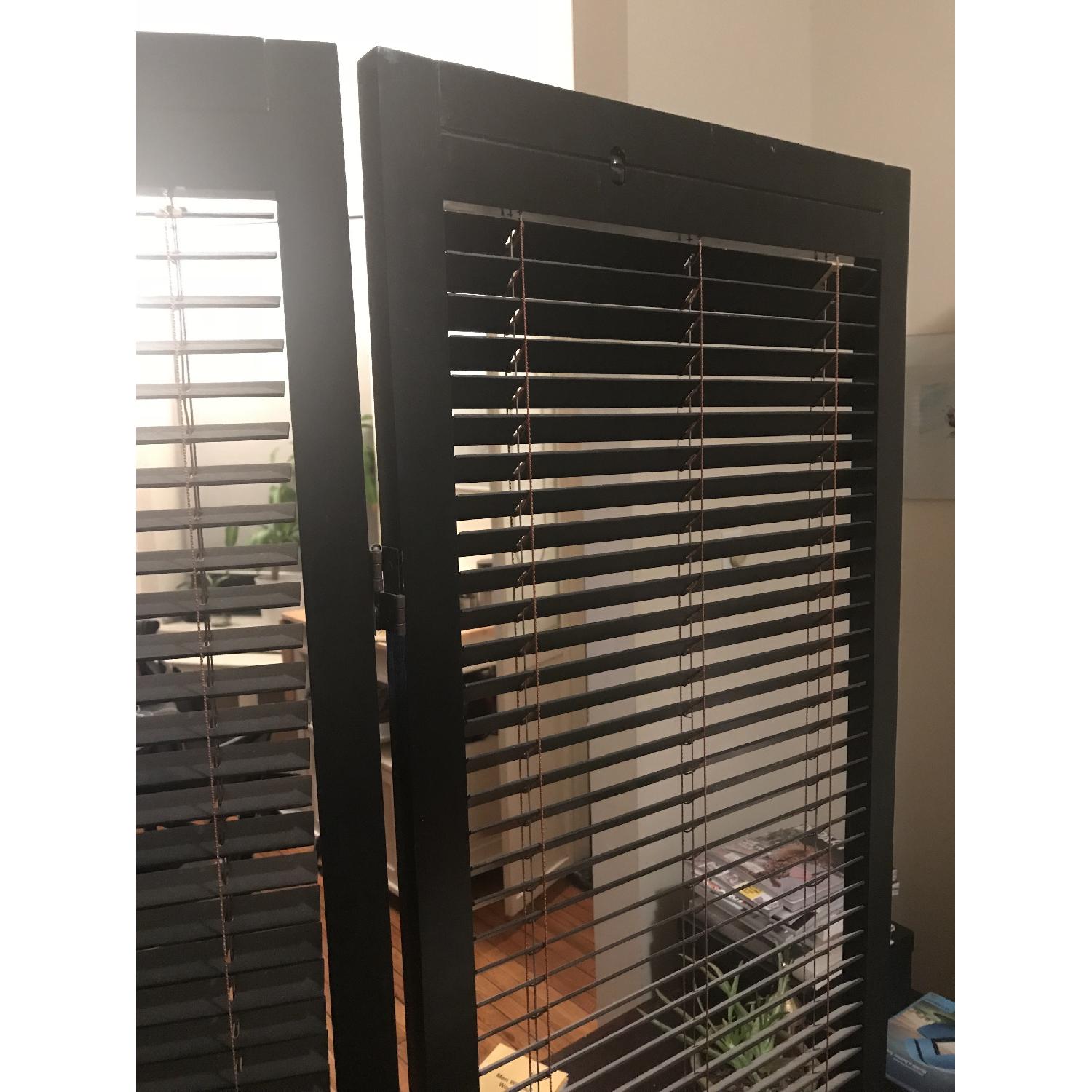 Target Shutter Room Divider in Walnut - image-3