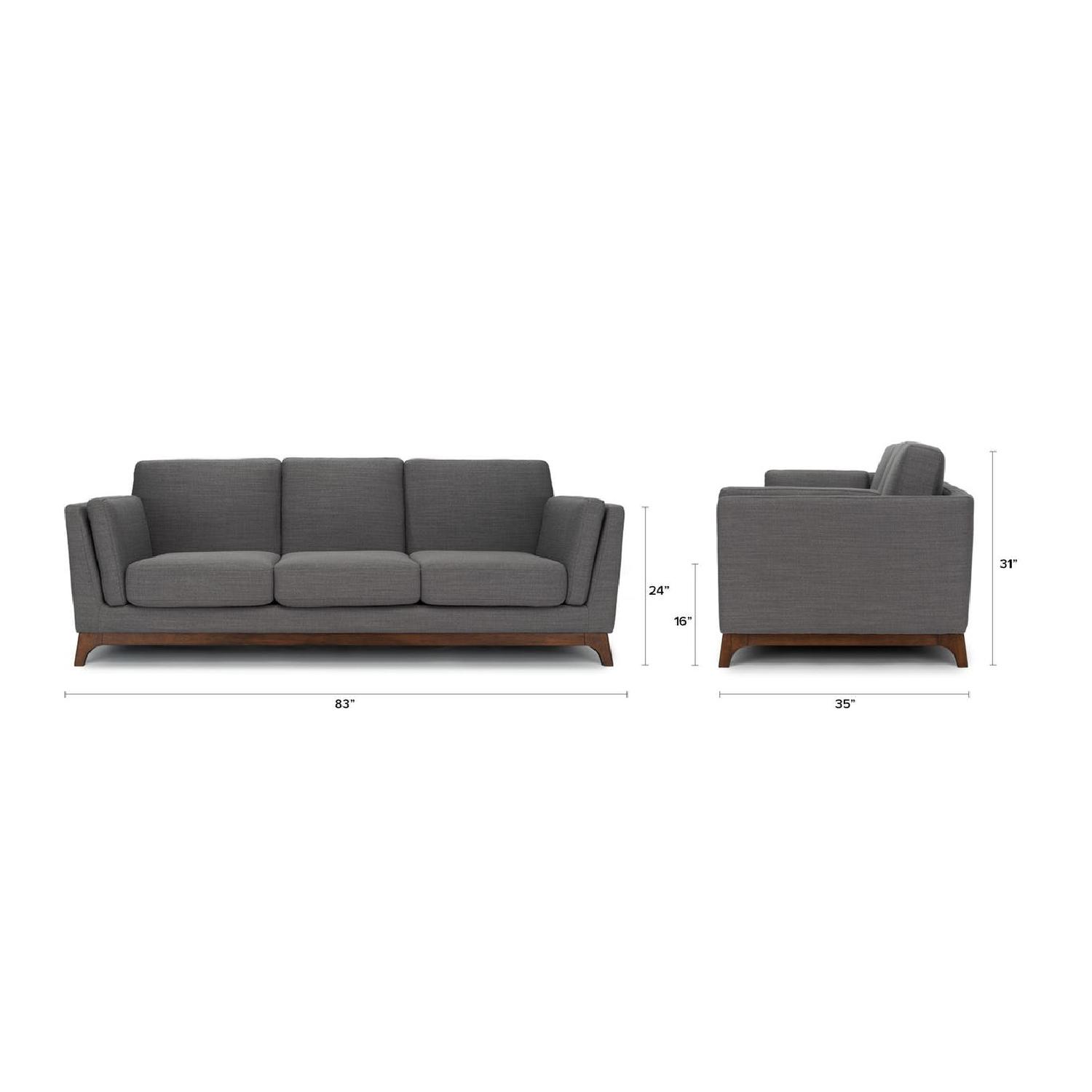 Article Ceni Pyrite Gray Sofa - image-1