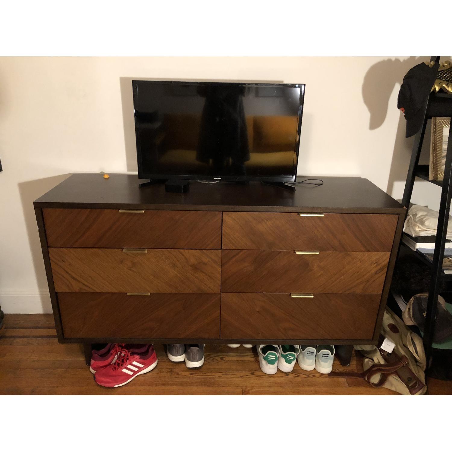 Pottery Barn Mid Century Modern 6 Drawer Dresser - image-4