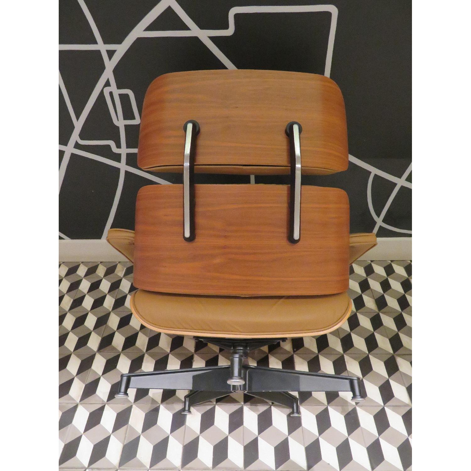 Herman Miller Lounge Chair & Ottoman in Tobacco & Walnut - image-11