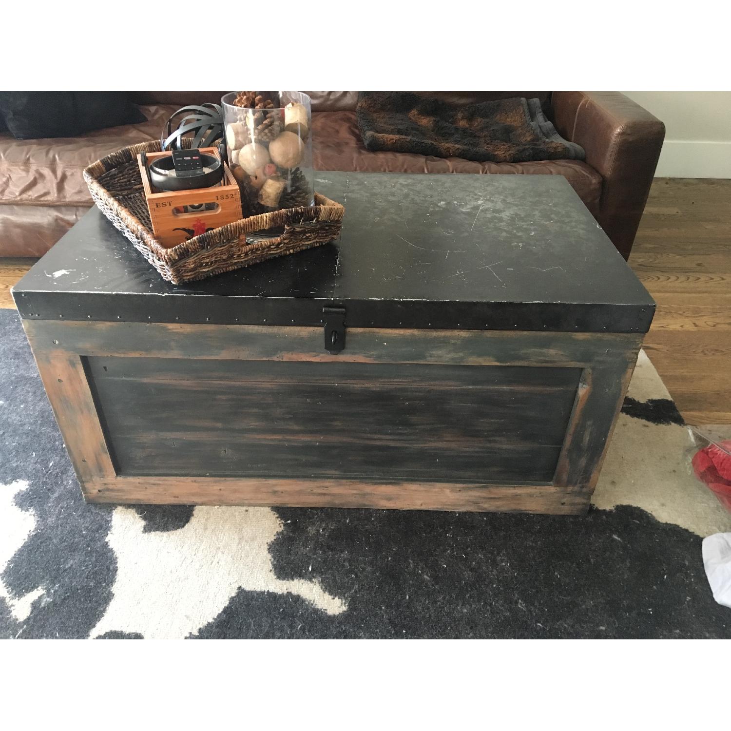 Pottery Barn Trunk Coffee Table w/ Storage AptDeco