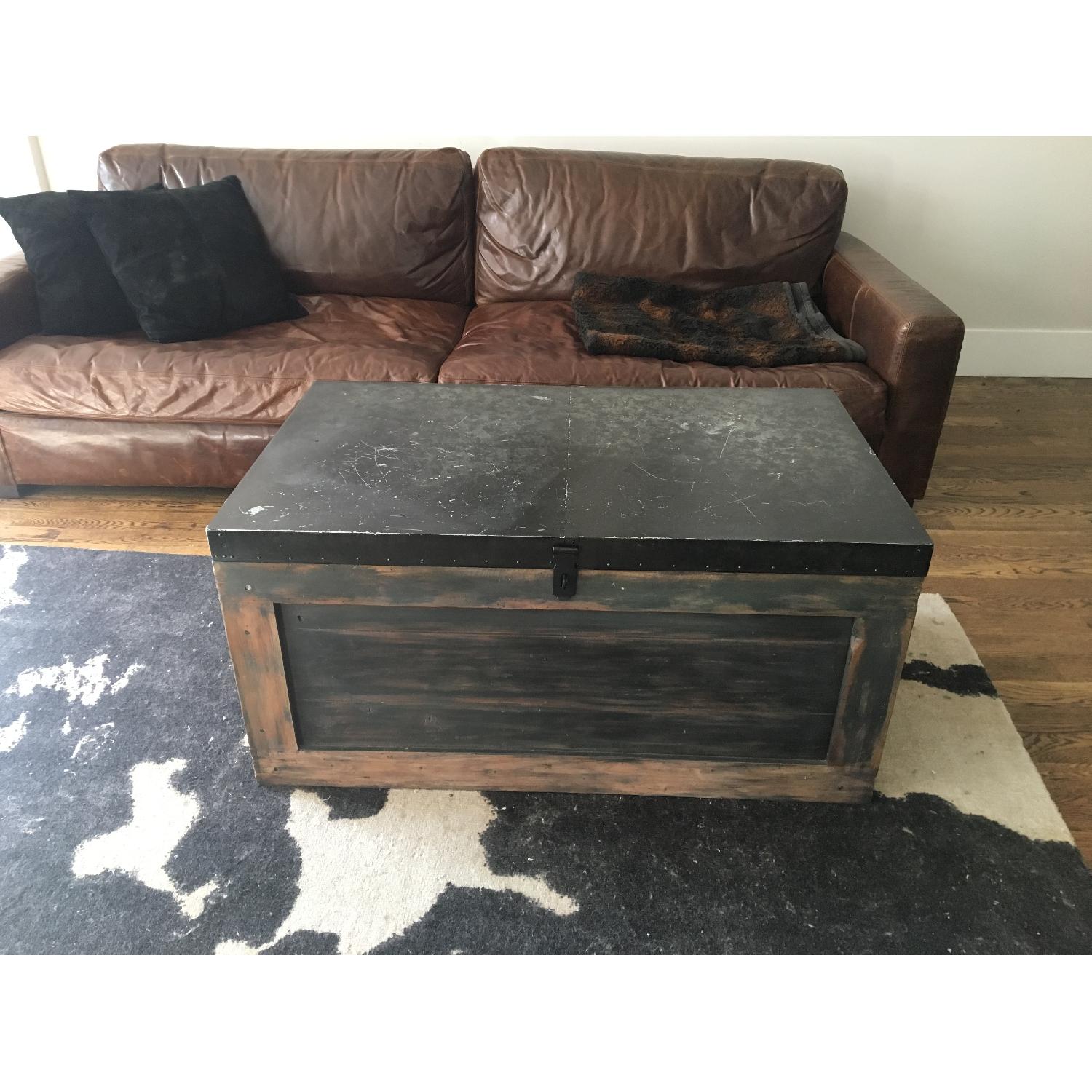 Pottery Barn Trunk Coffee Table w/ Storage - image-3