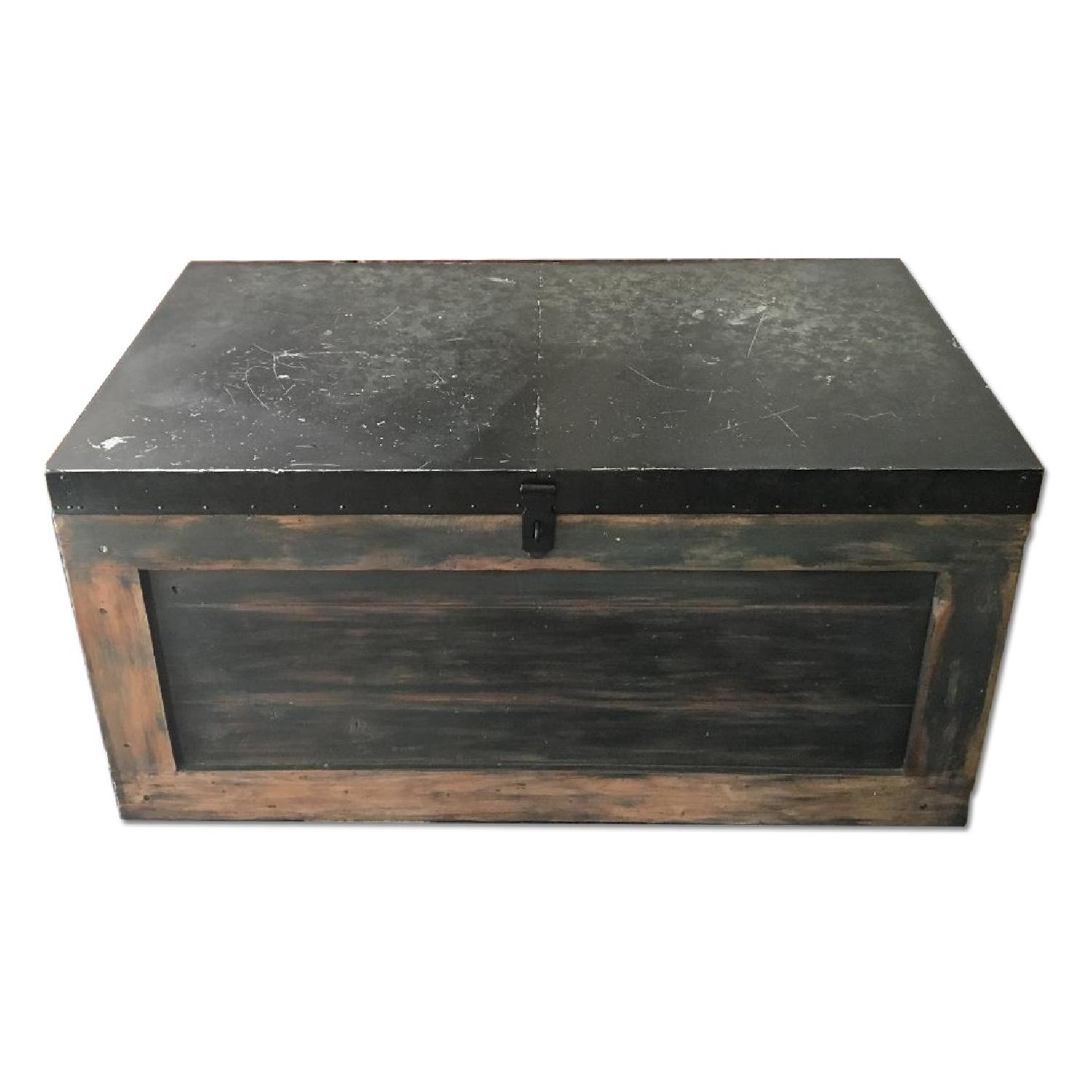 Pottery Barn Trunk Coffee Table w/ Storage AptDeco
