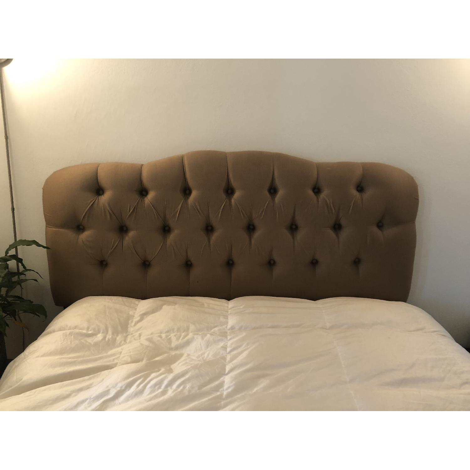 Skyline Furniture Queen Gold Tufted Headboard - image-2