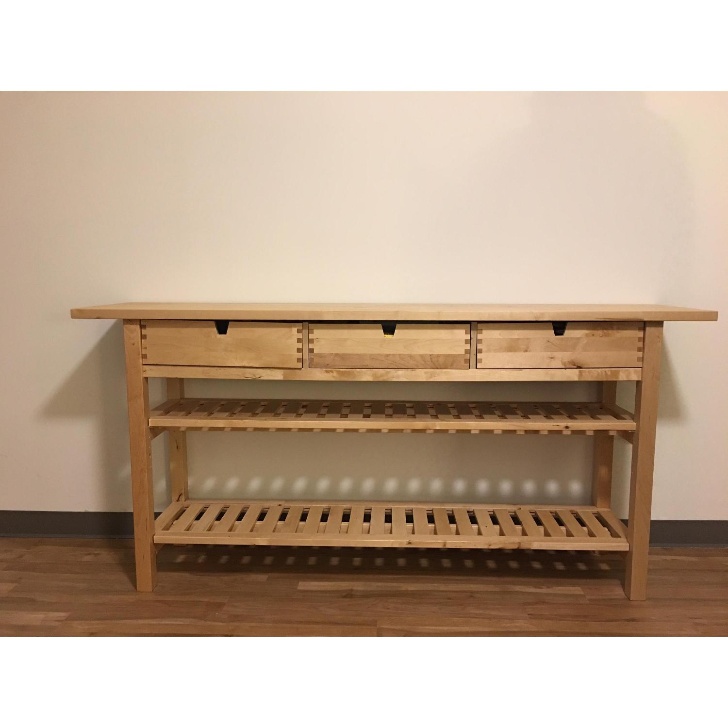IKEA NORDEN 専用 Ikea Norden Wooden Kitchen Island - AptDeco
