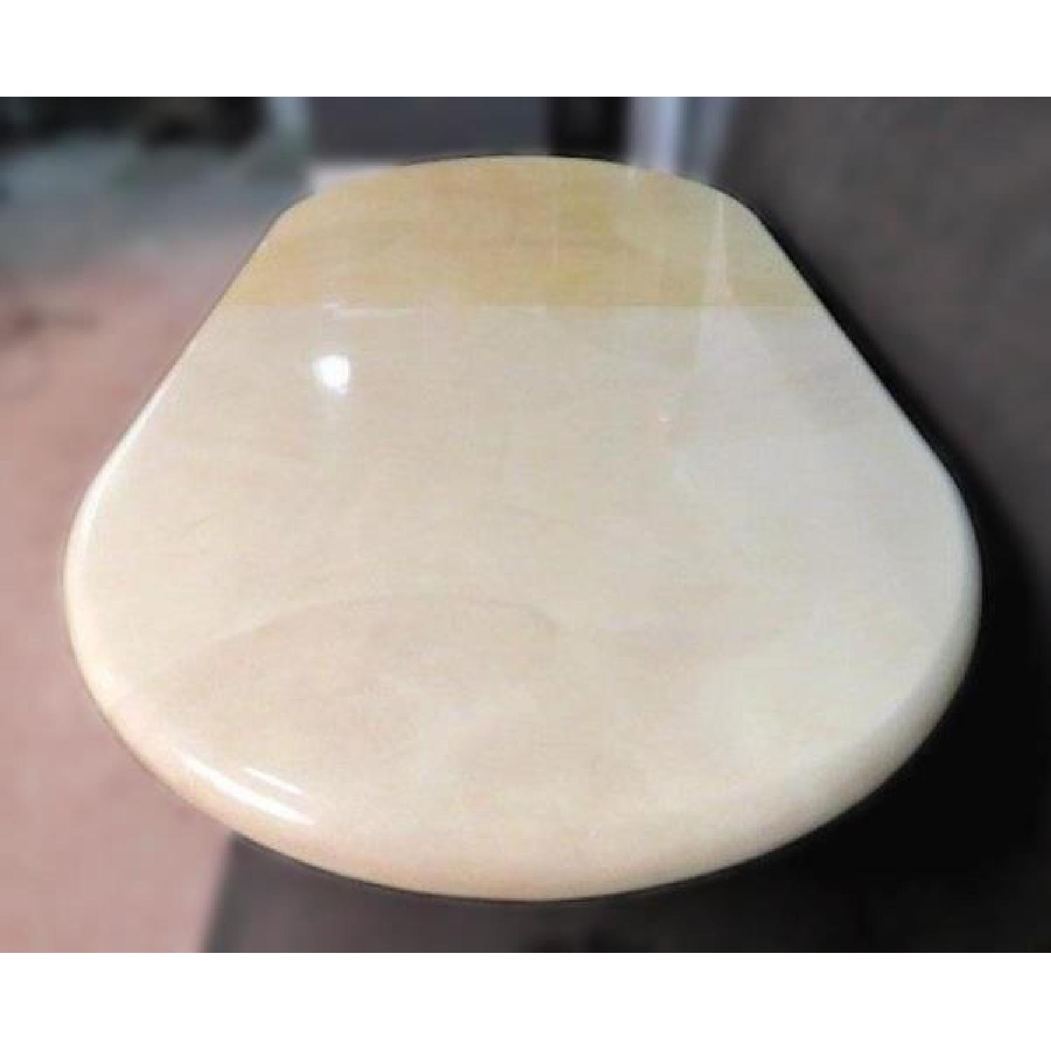 Karl Springer Oval Goatskin Conference/Dining Table - image-2