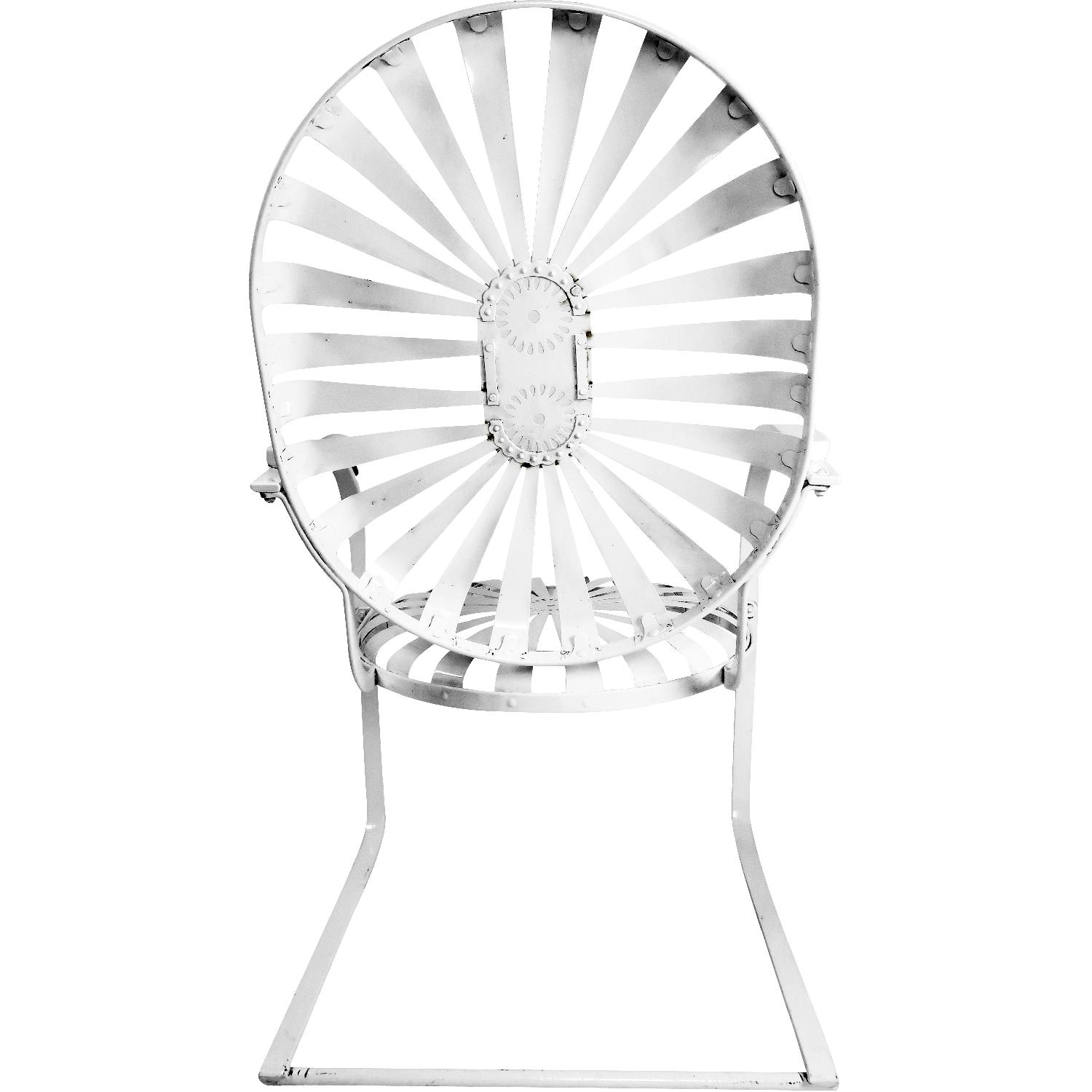 Francois Carre Vintage Sunburst Cantilevered Chair - image-5