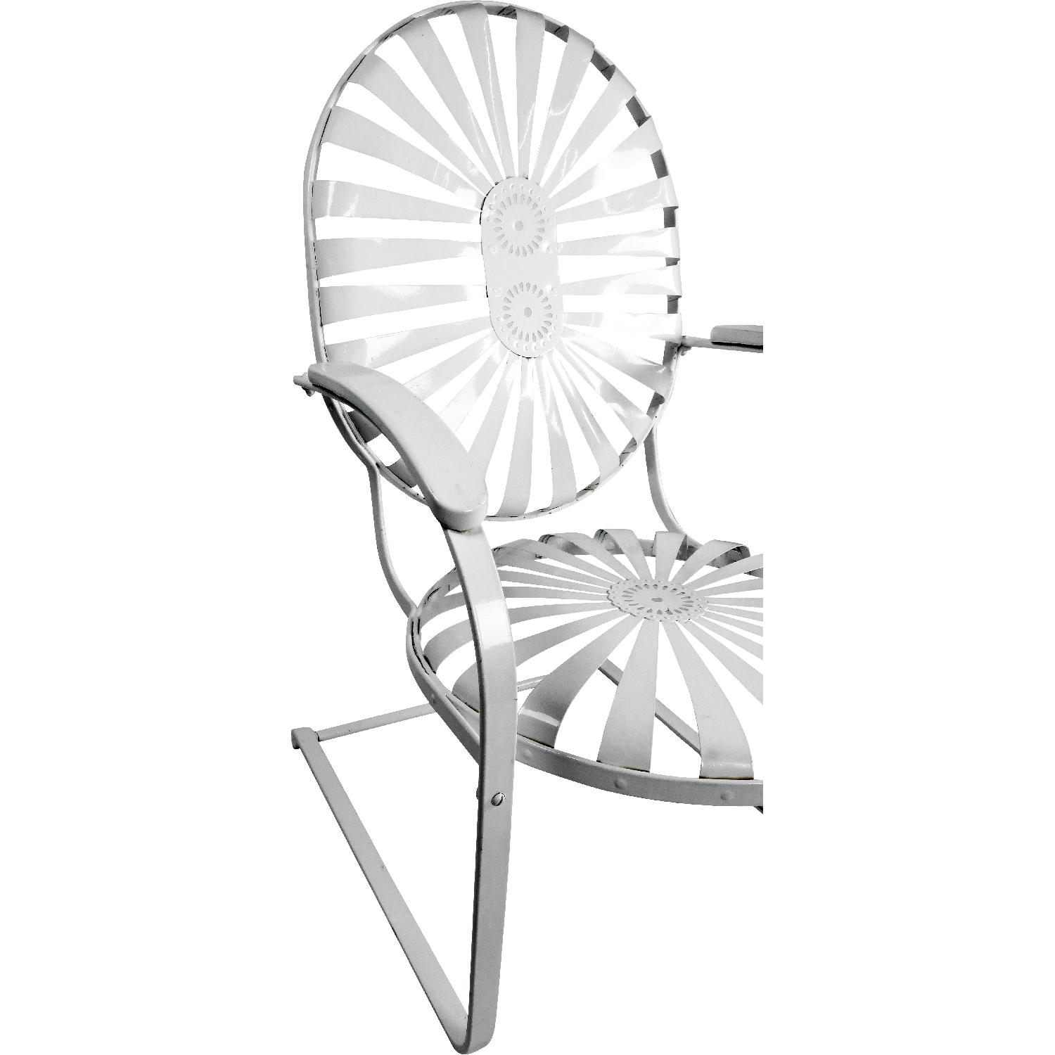 Francois Carre Vintage Sunburst Cantilevered Chair - image-6