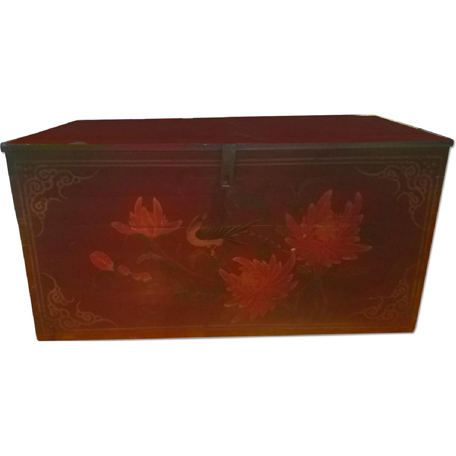 Antique Chinese Trunk/Coffee Table - image-0