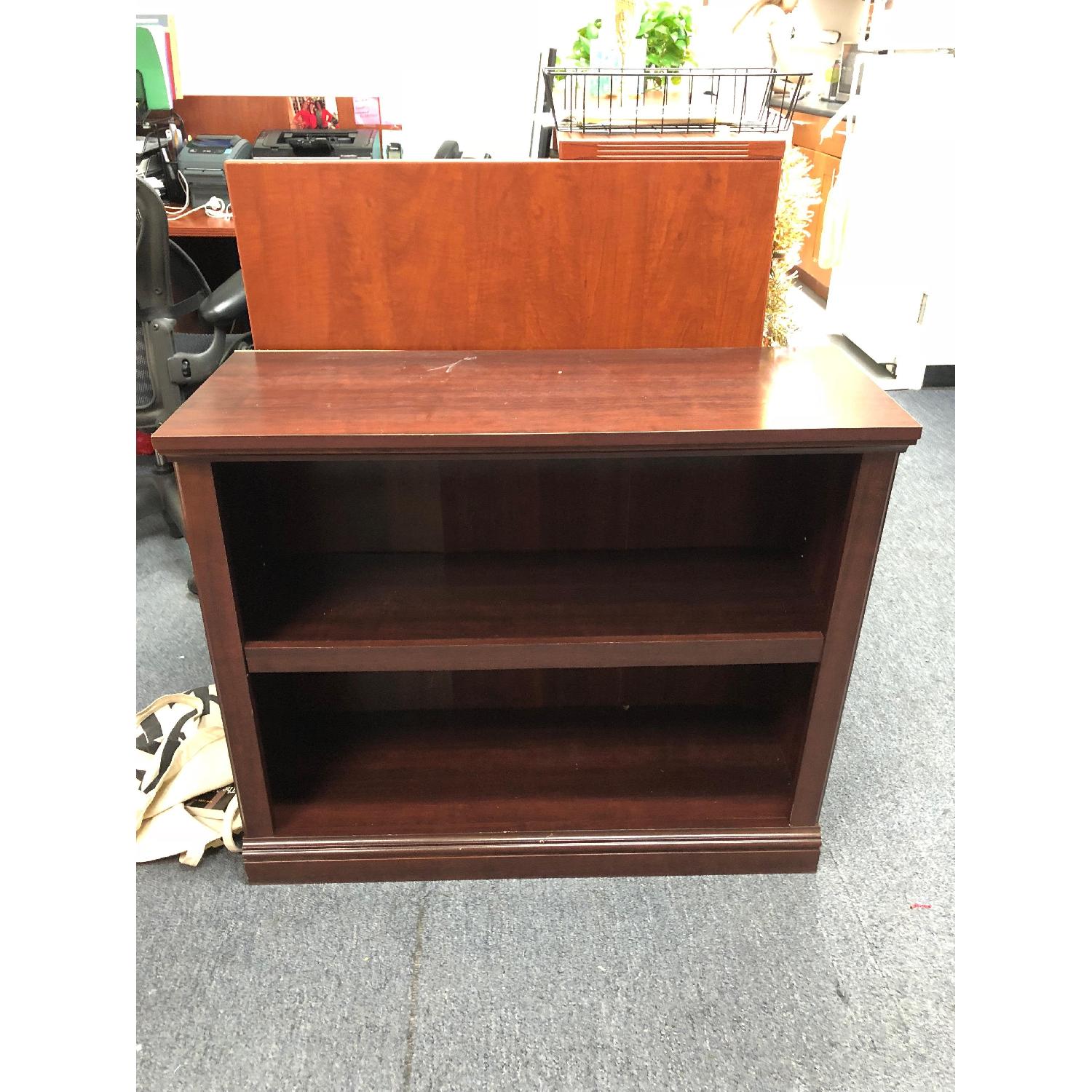 Sauder Select 2-Shelf Bookcase in Select Cherry - image-1