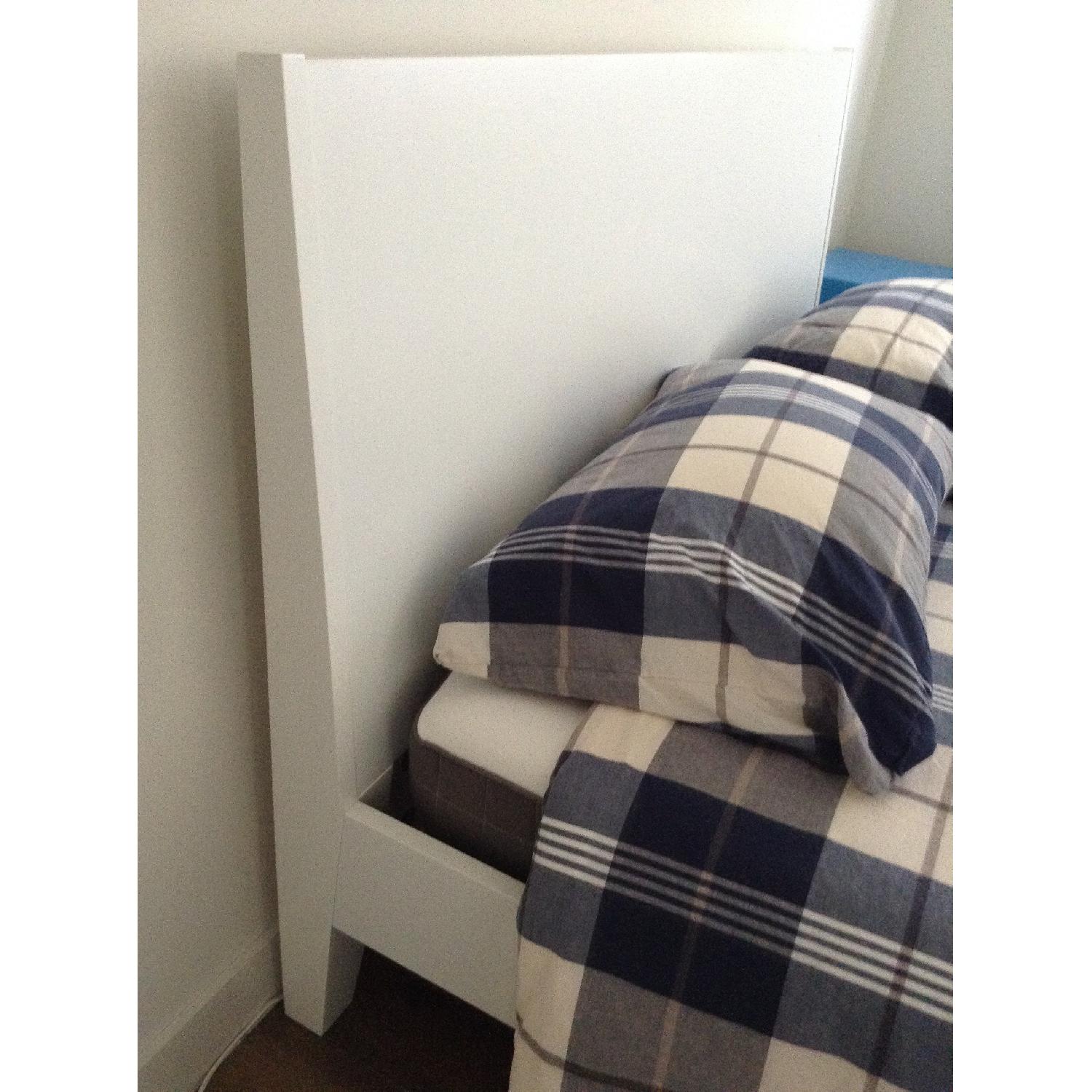 Ikea Nordli White Queen Bed Frame - image-3