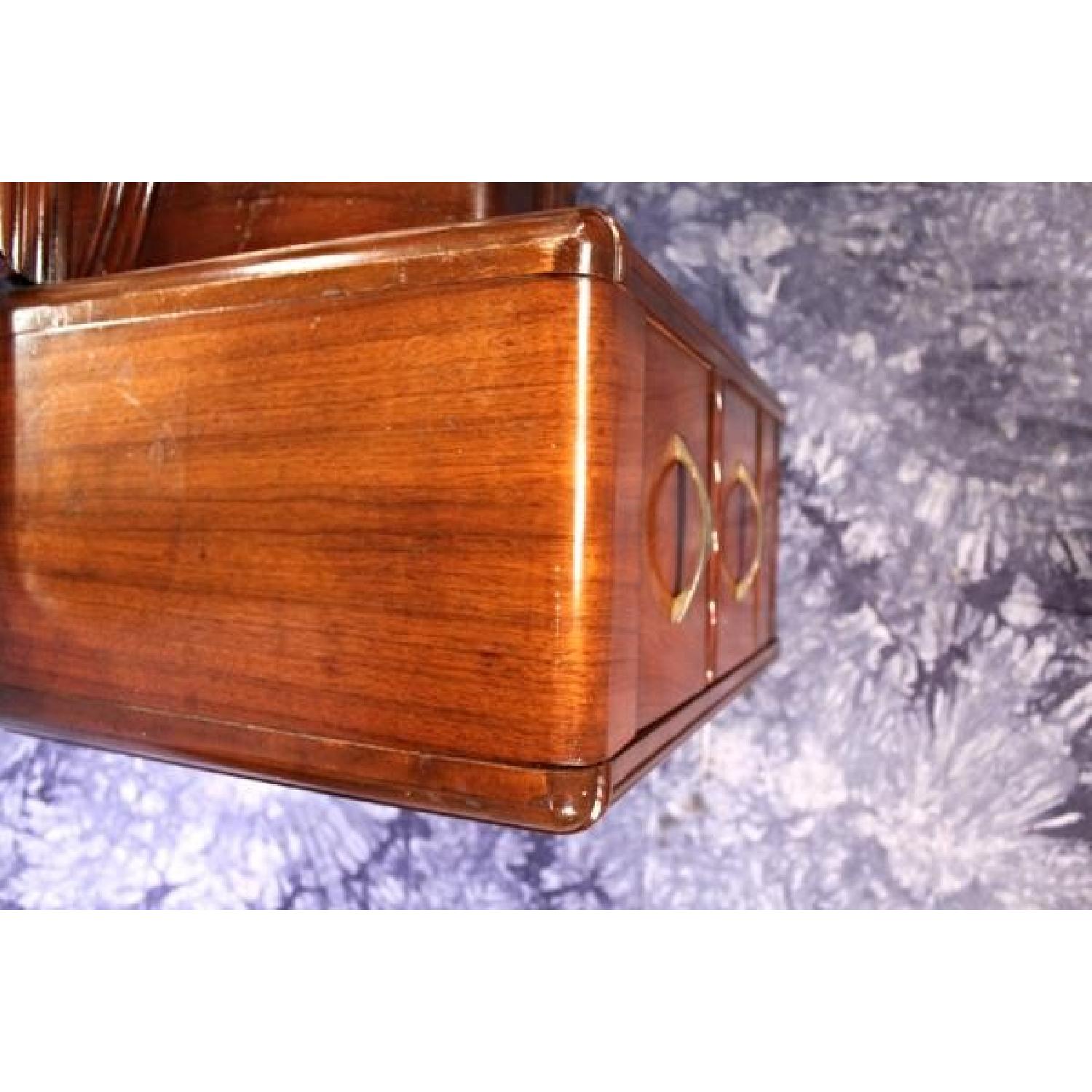 1930's Antique Art Deco Vanity Dresser w/ Mirror - image-3