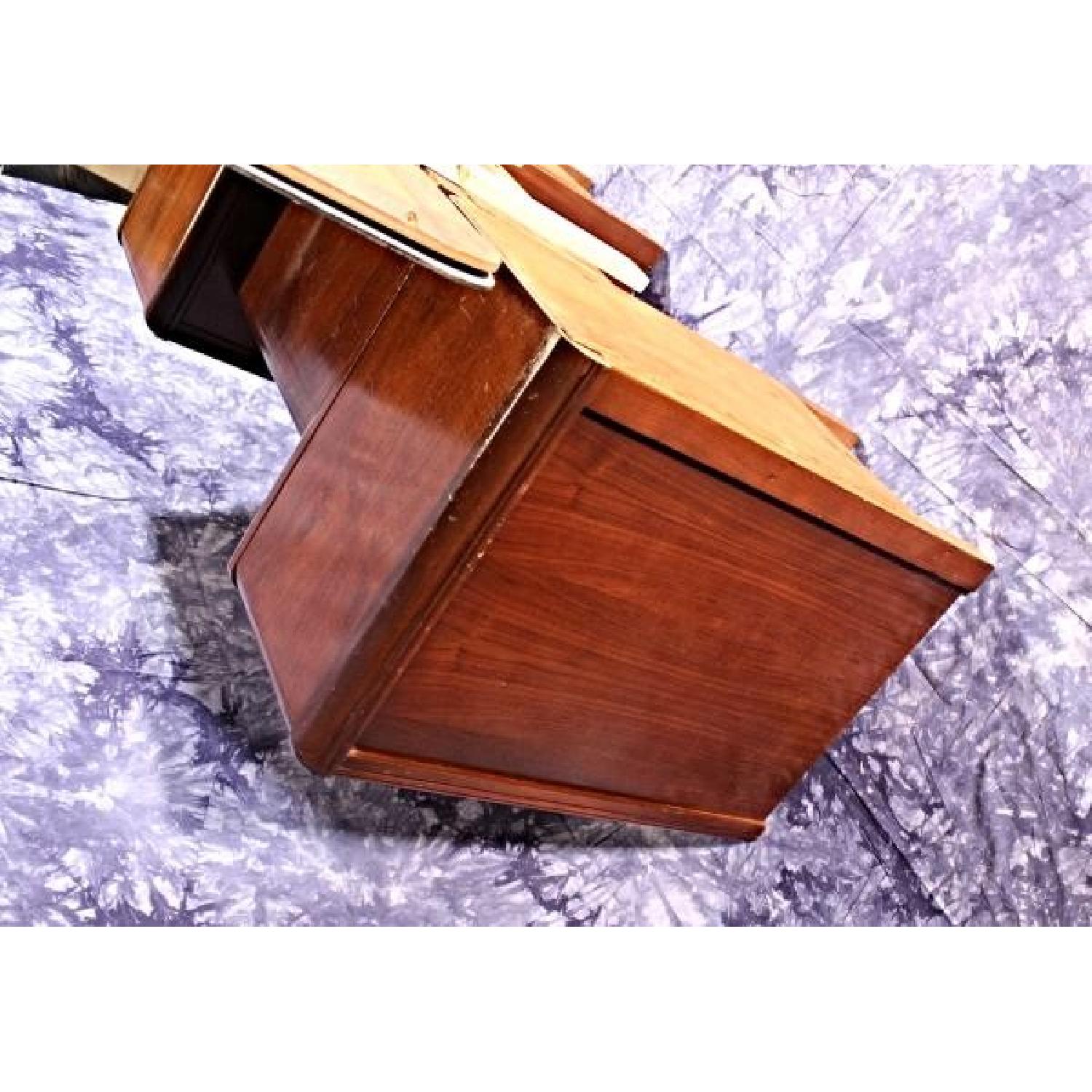 1930's Antique Art Deco Vanity Dresser w/ Mirror - image-7