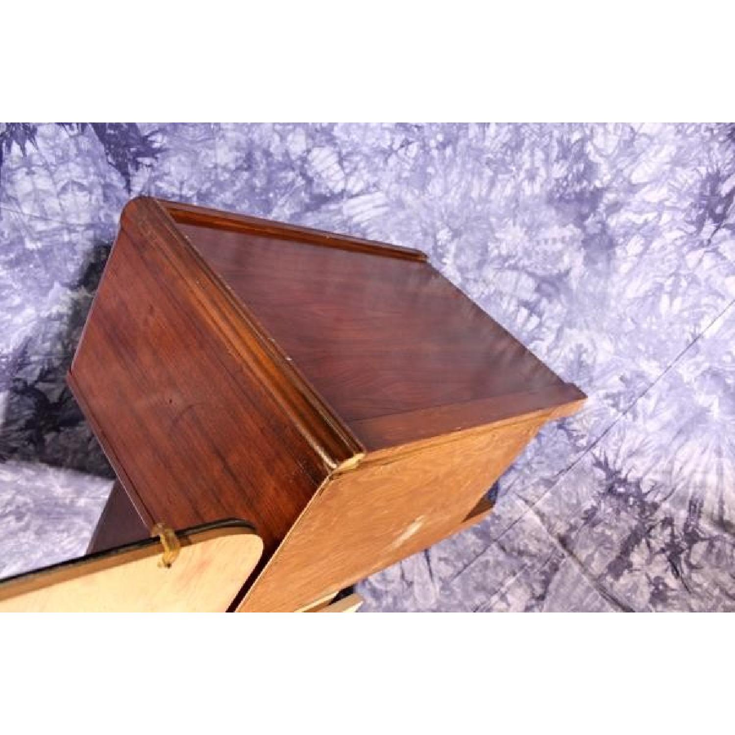 1930's Antique Art Deco Vanity Dresser w/ Mirror - image-9