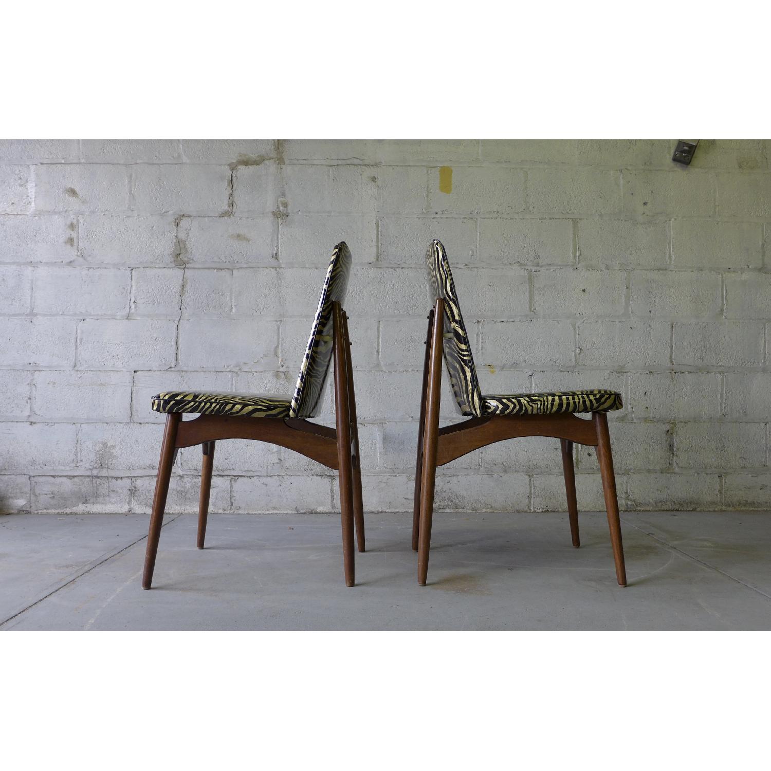 Mid Century Modern Kodawood Side Chair in Zebra Pattern - image-1