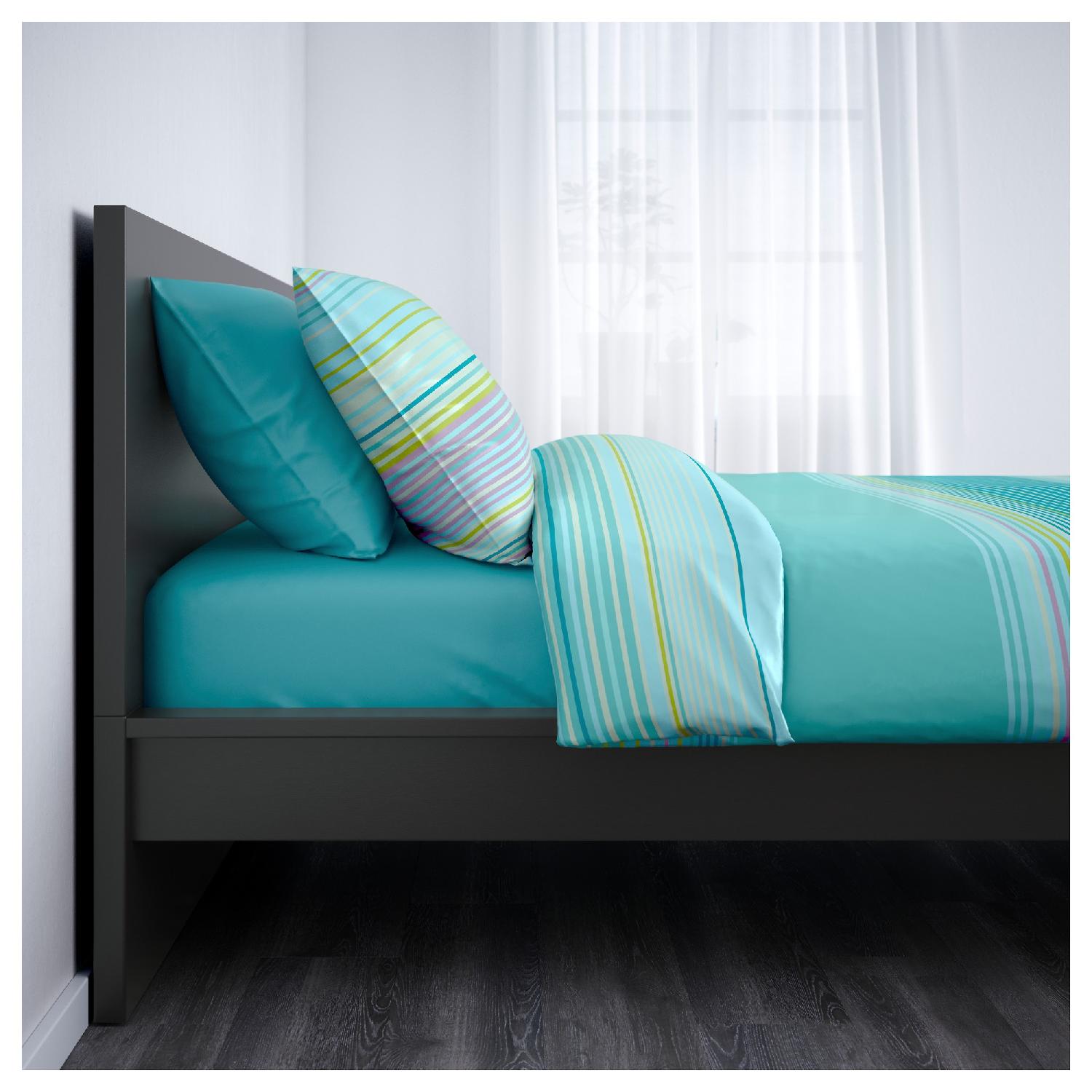 Ikea King Size Bed Frame w/ 2 Storage Boxes AptDeco